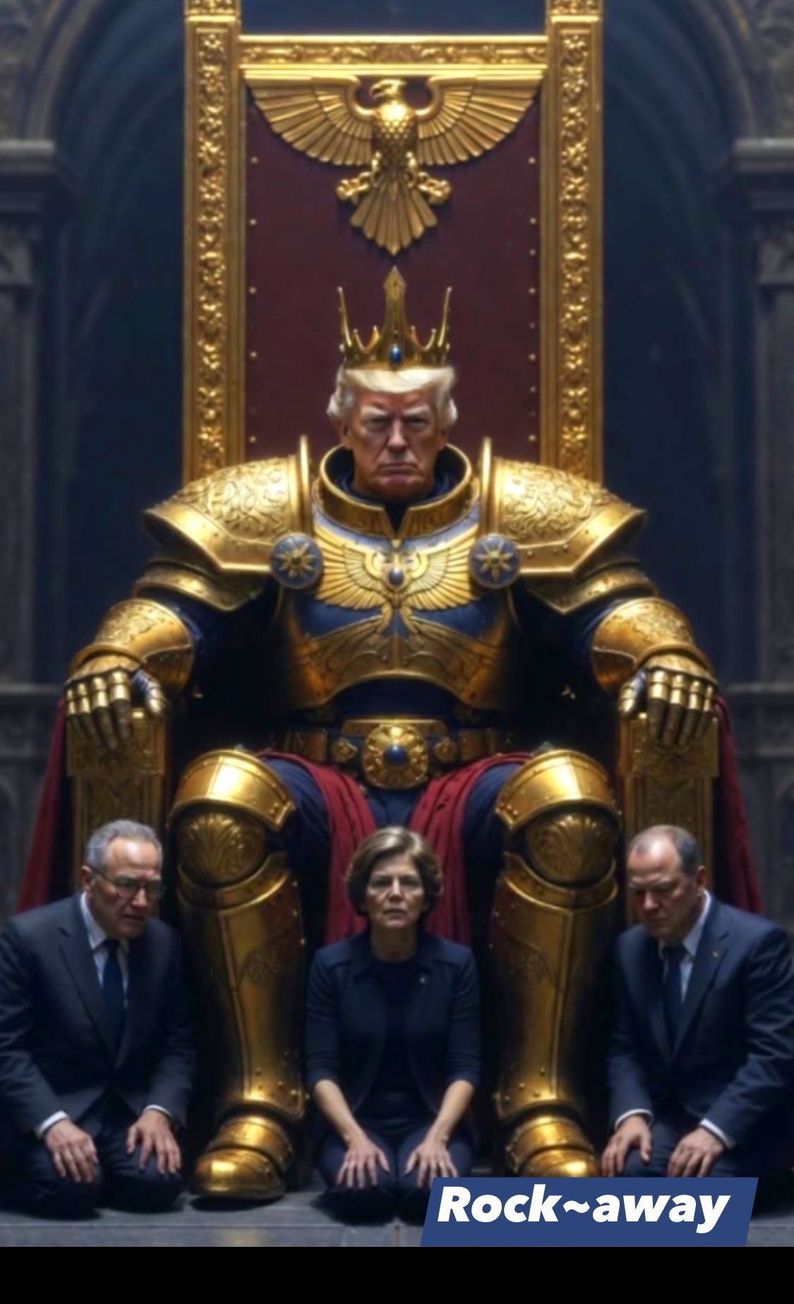 Rockaway - Donald Trump shares another AI image of himself sitting on a ...