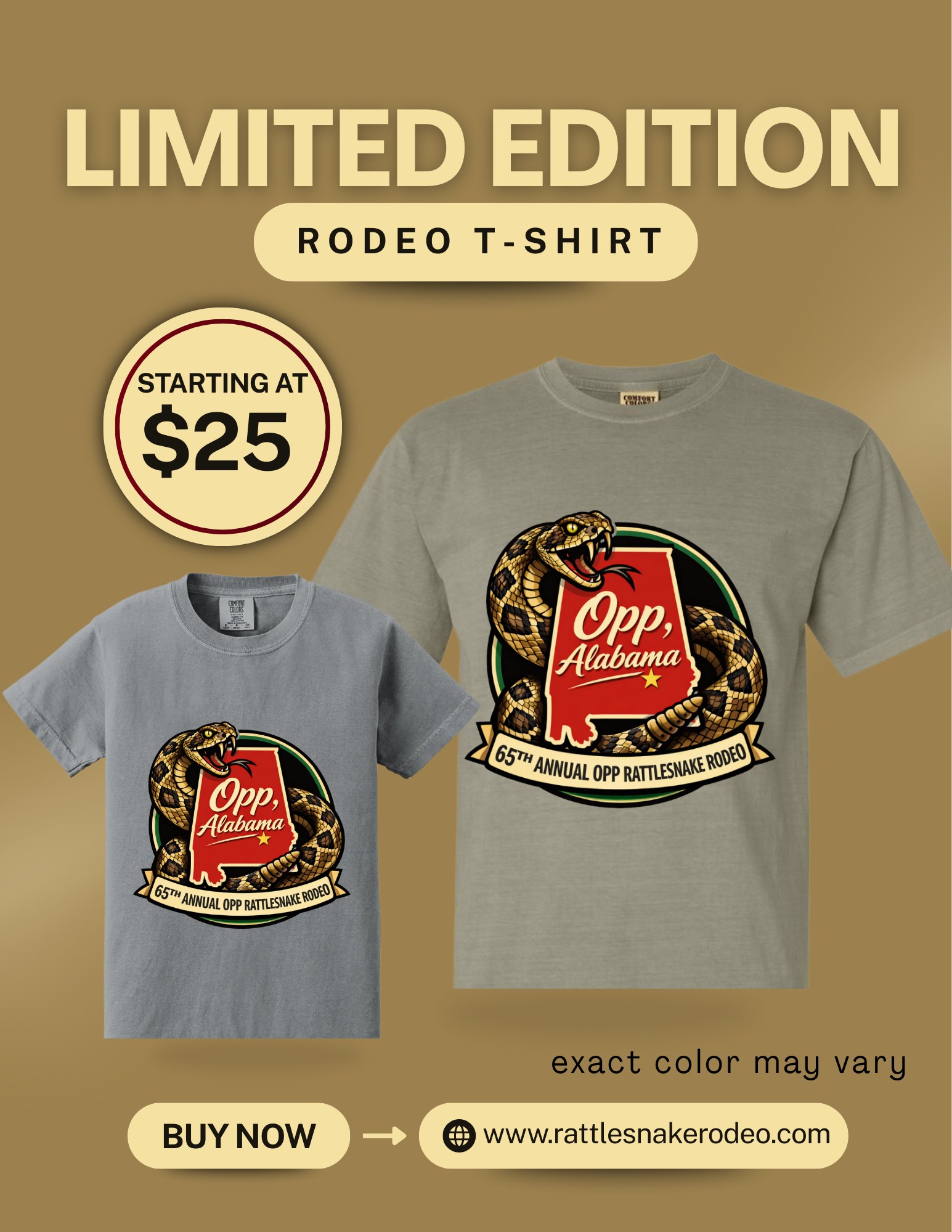 The Opp - 🎉🐍 Official 65th Anniversary Opp Rattlesnake Rodeo T-Shirts ...