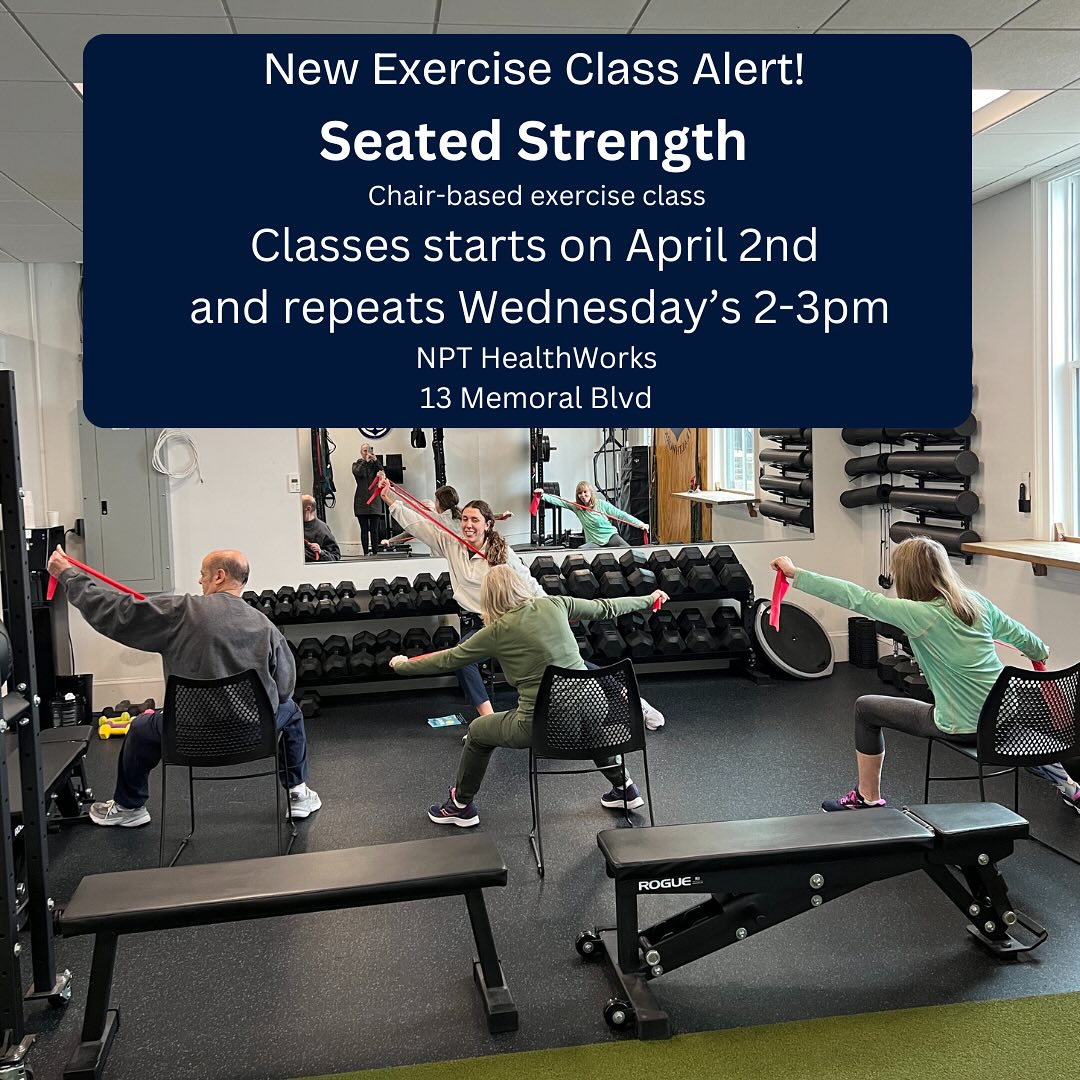 NPT - 🚨New class alert!🚨 Seated Strength💪 is a fitness class designed ...