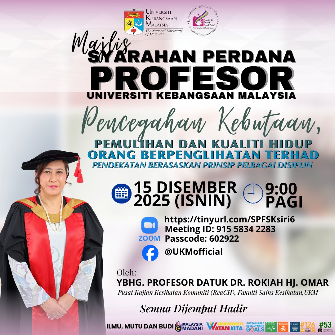Fakulti - MAJLIS SYARAHAN PERDANA PROFESOR FAKULTI SAINS KESIHATAN ...