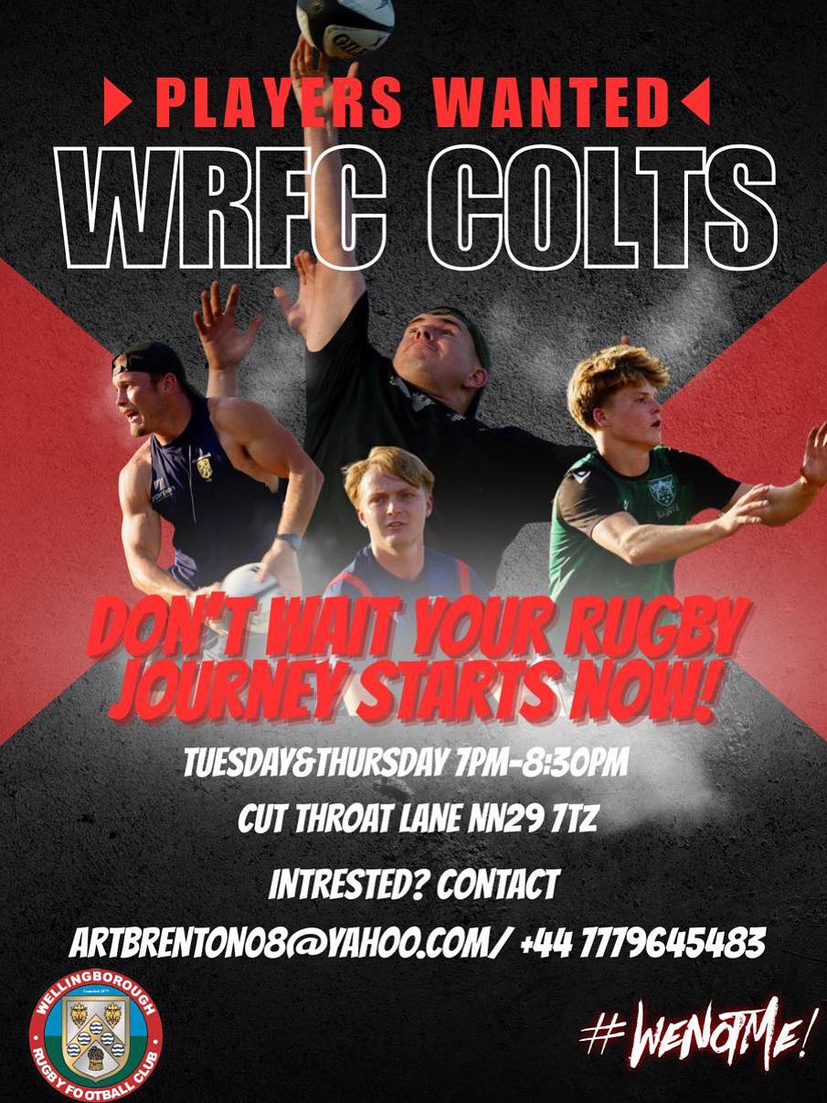 Wellingborough - 🚨 U18 Rugby Players – We Want YOU! 🚨 🏉 Wellingborough ...