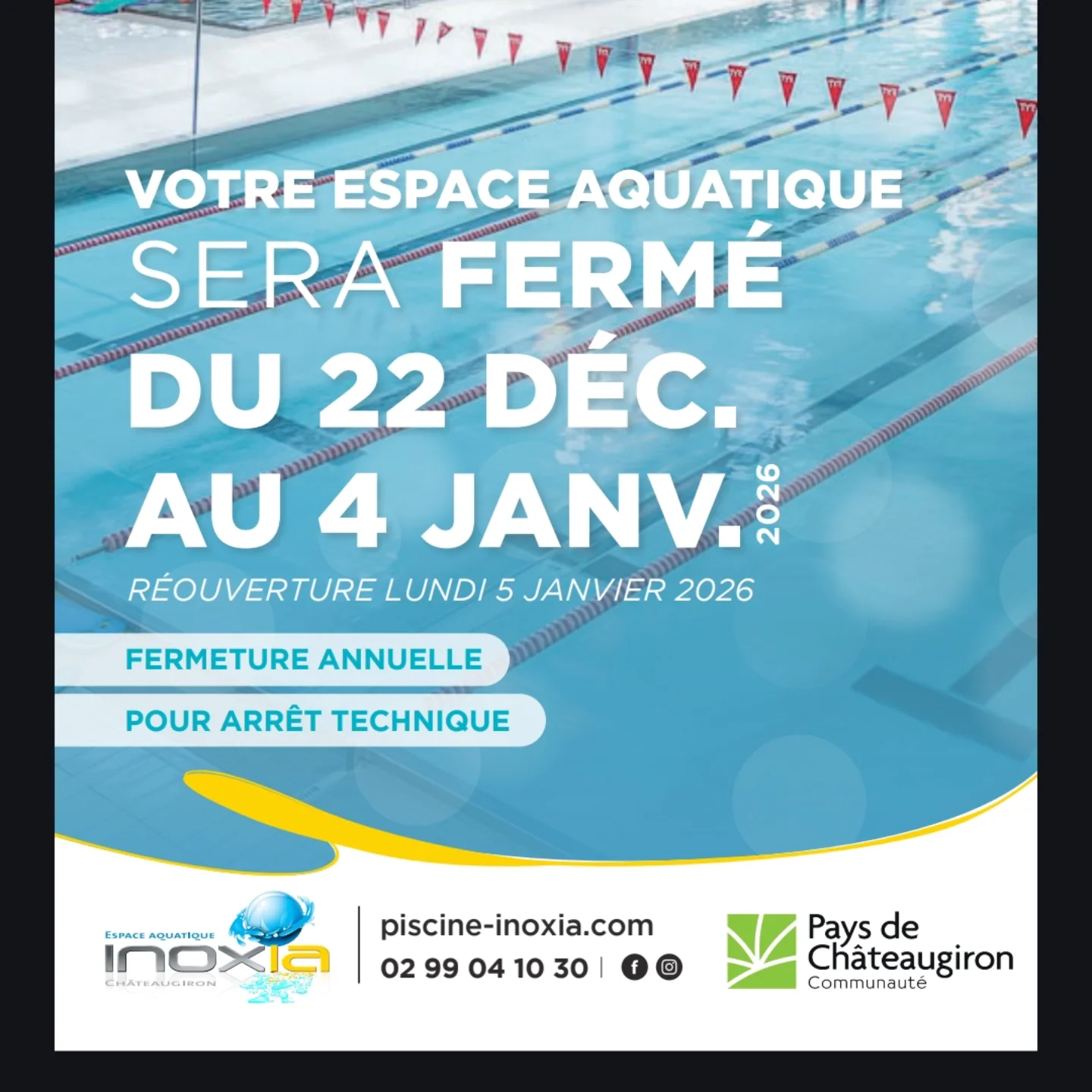 Votre centre aquatique se refait... - Espace Aquatique Inoxia | Facebook