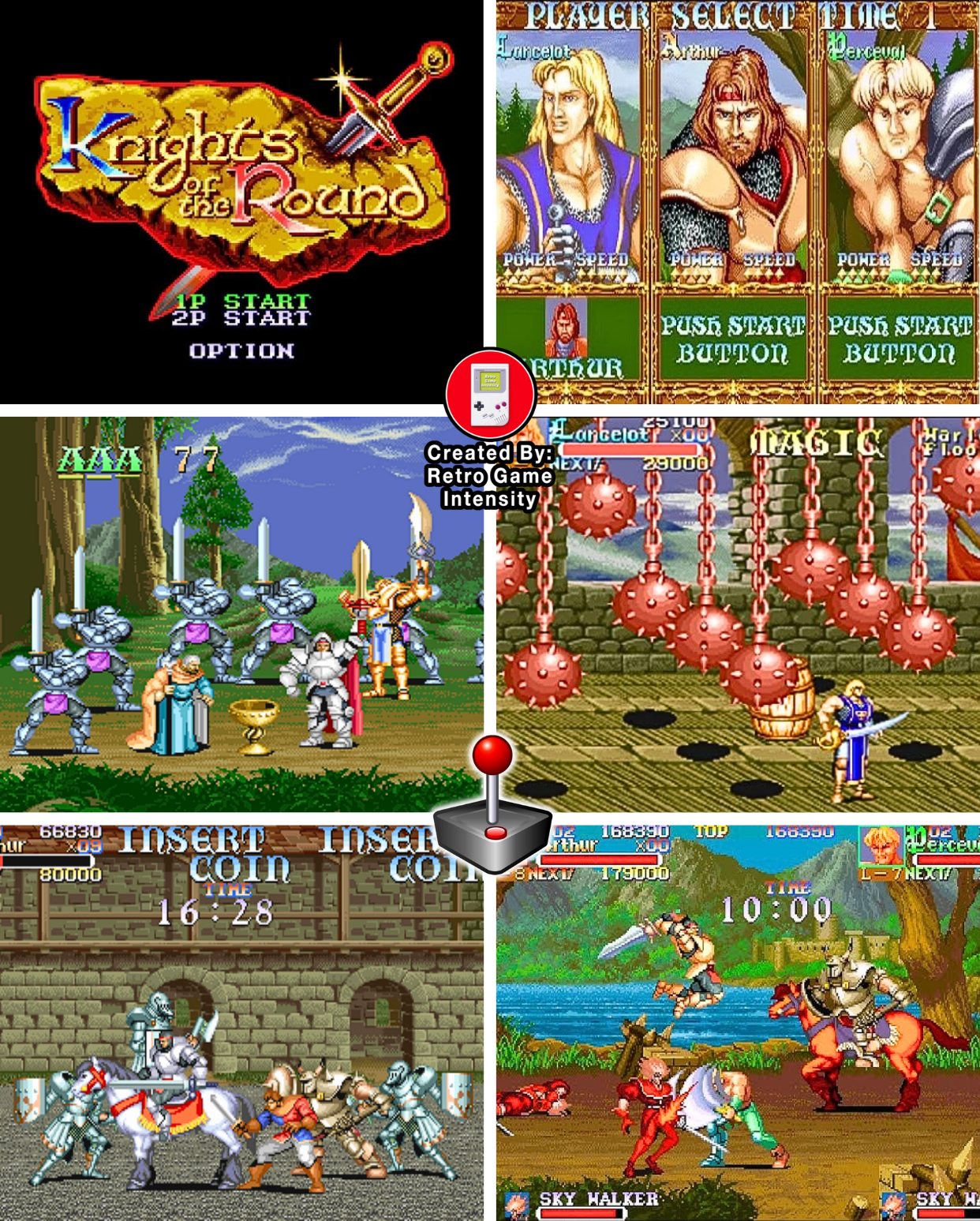 ジョージ Knights of the Round charged into arcades in 1991, bringing