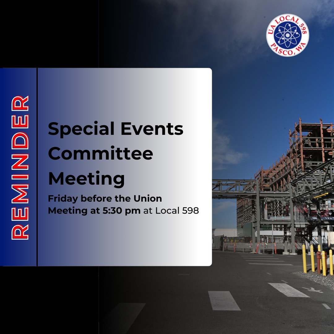 UA Local Union 598 Plumbers and Steamfitters | Pasco WA