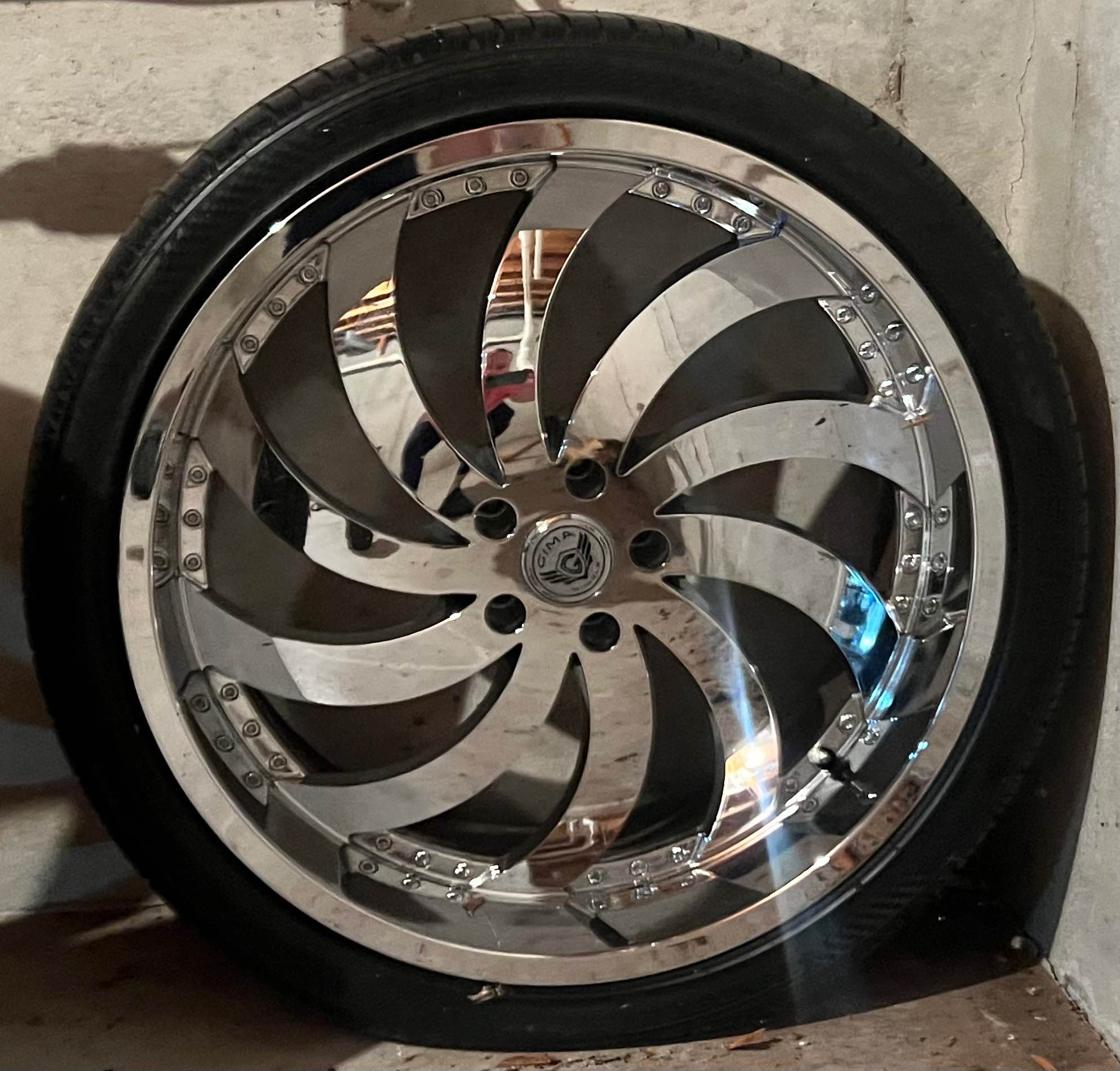 22” Gima Rims and Strada Tires - Car Wheels, Tires & Parts - Plainfield ...