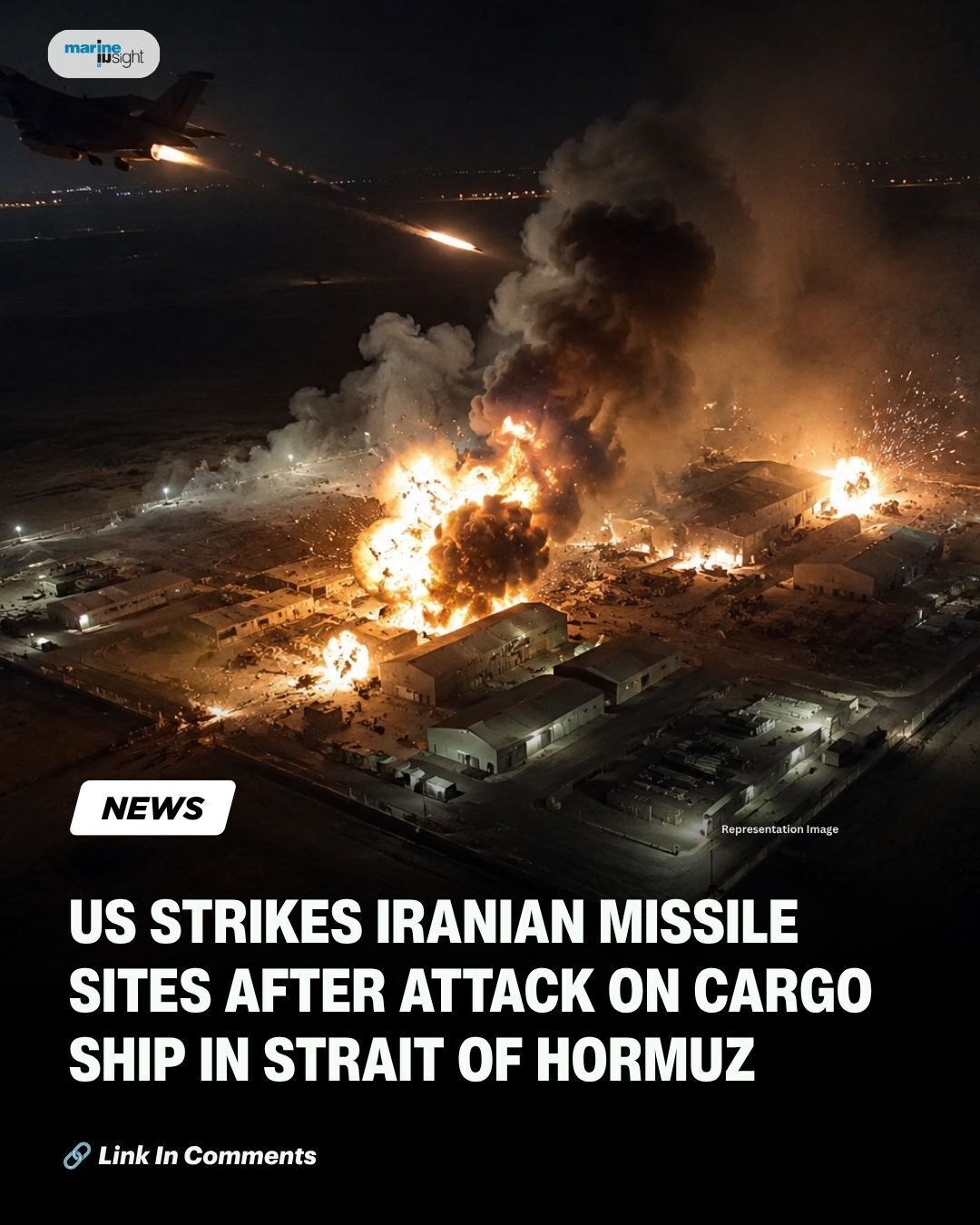US Strikes Iranian Missile And Drone Storage Facilities After