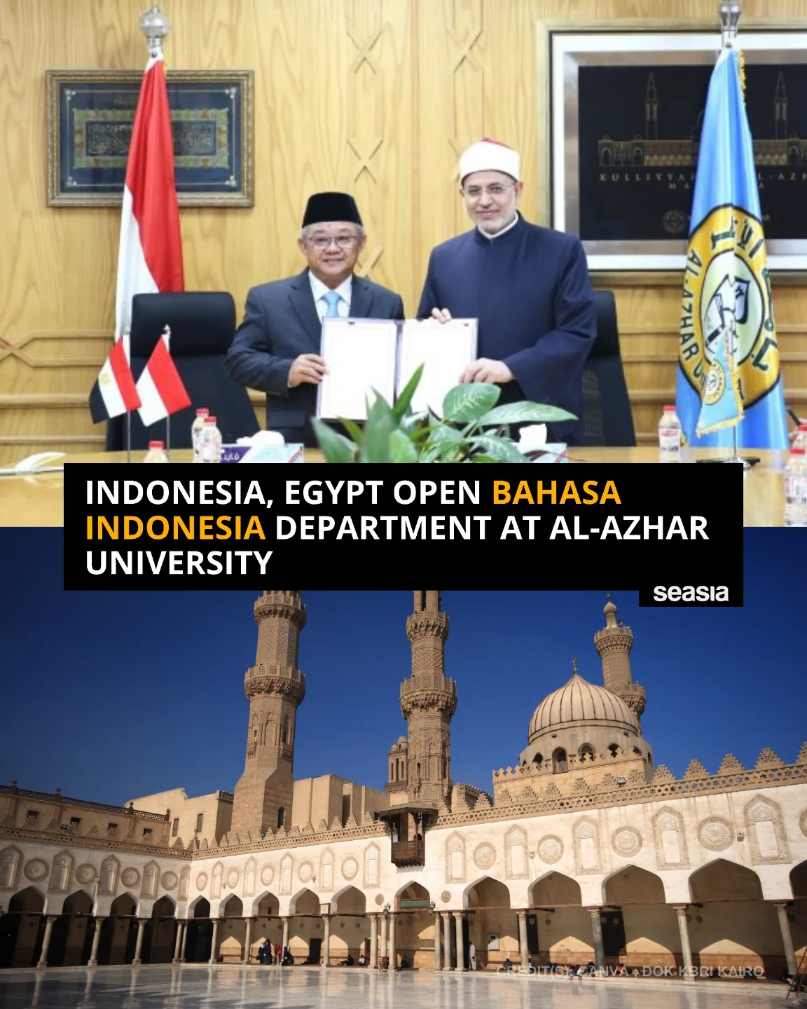 Seasia.co - Al-Azhar University in Cairo officially inaugurated its ...
