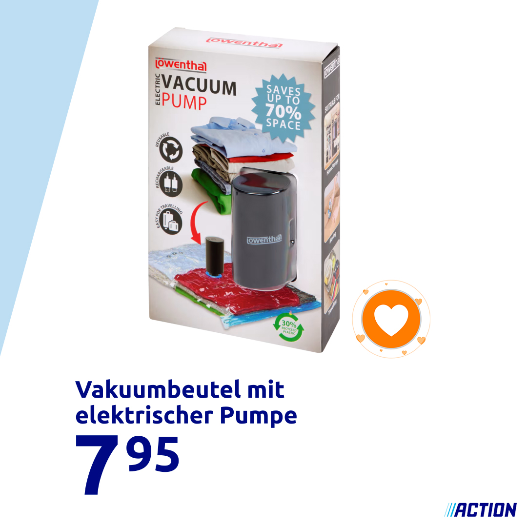 Mehr mitnehmen, ohne einen größeren Koffer zu brauchen? ✈️ Mit diesen Vakuumbeuteln hast du bis zu dreimal so viel Platz. Hier findest du sie zum besten Preis: https://go.action.com/14q