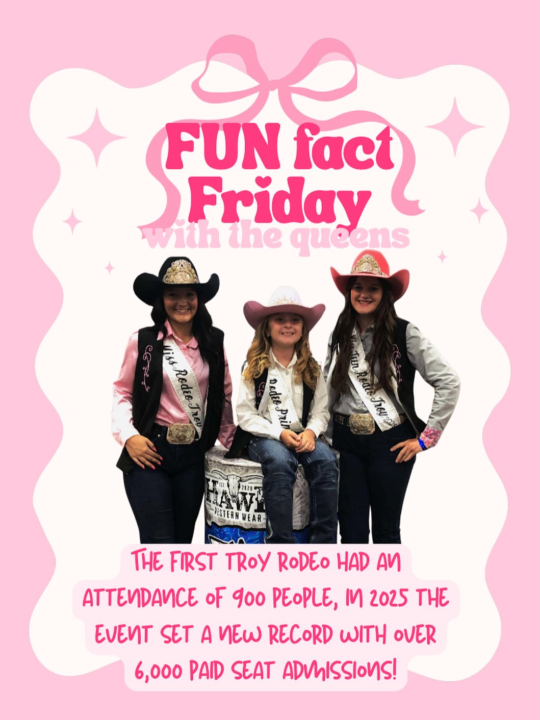 Troy - 👑Fun Fact Friday with your Troy Rodeo Queens!👑 Fun Fact of the ...