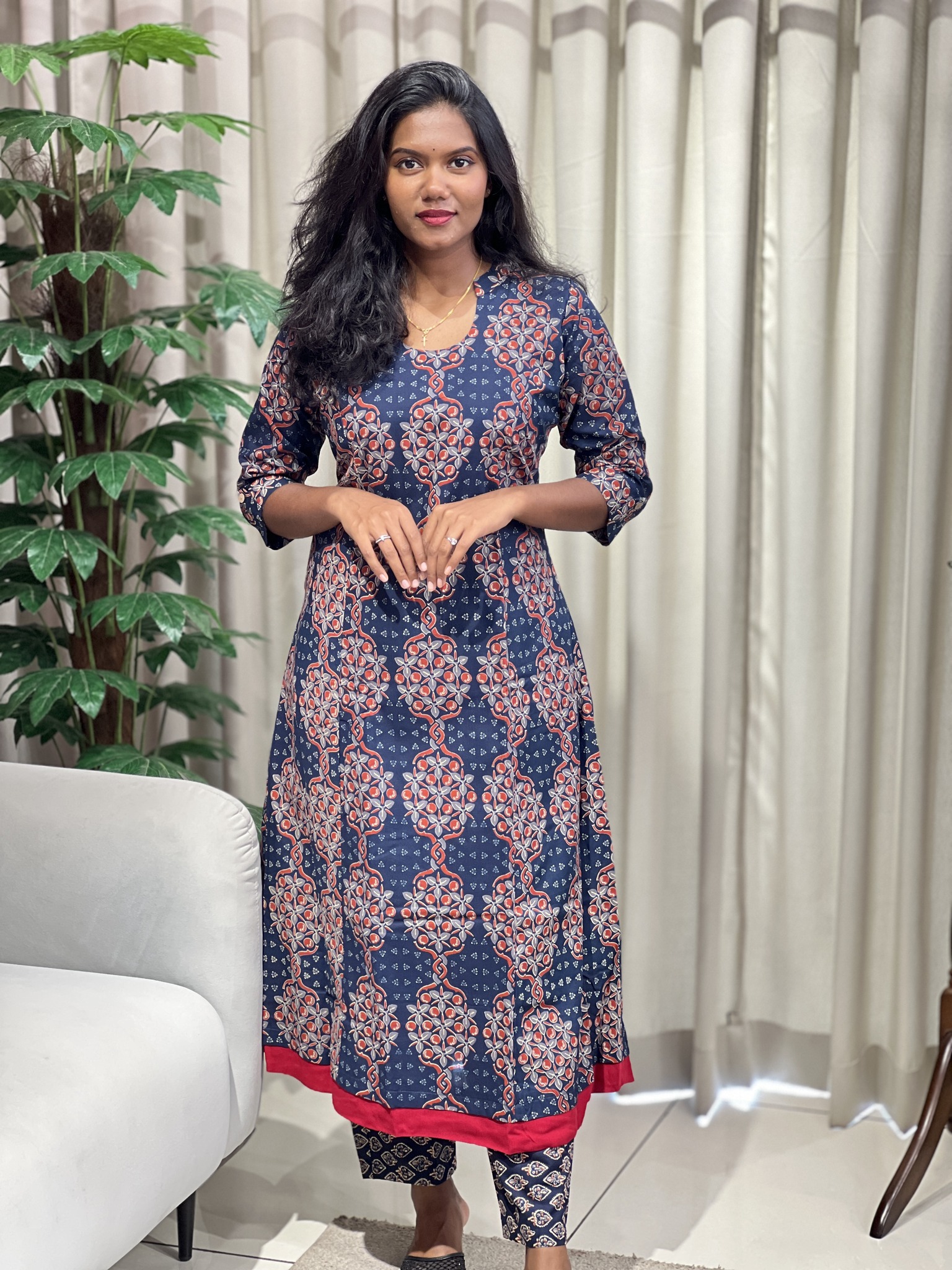 cotton kurta dress Digital Printed Set MSN139 10 Wedding Dress Codes Color:Lavender/Gray stylish ladies kurta design Indian Designer Cotton long Modest set
