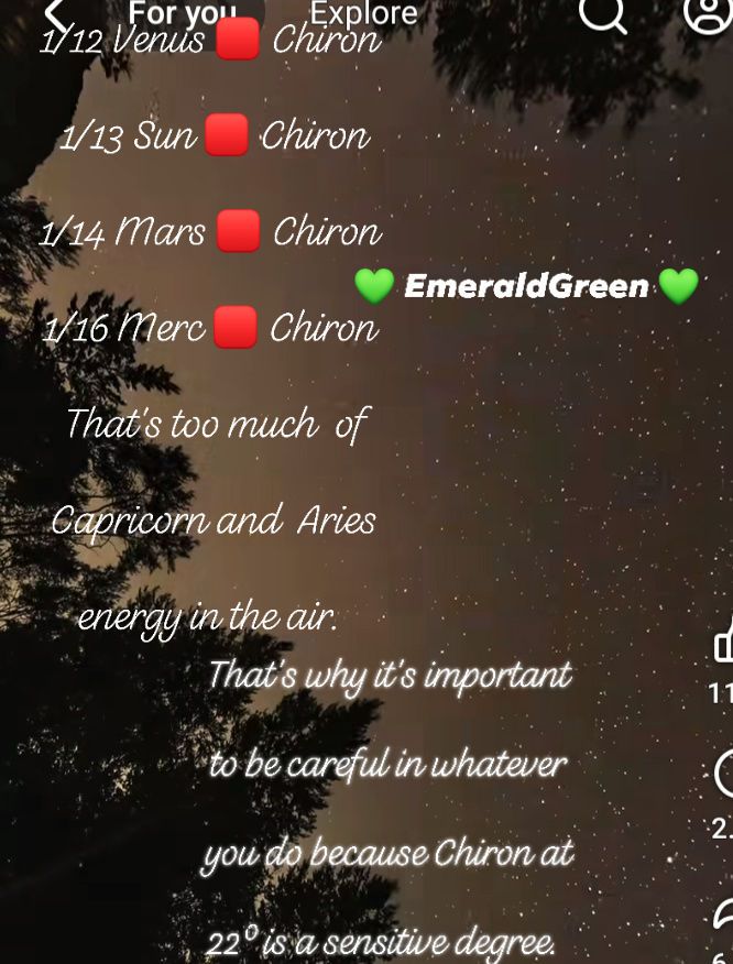 Emerald Green - Chiron in Aries is so active this week due... | Facebook