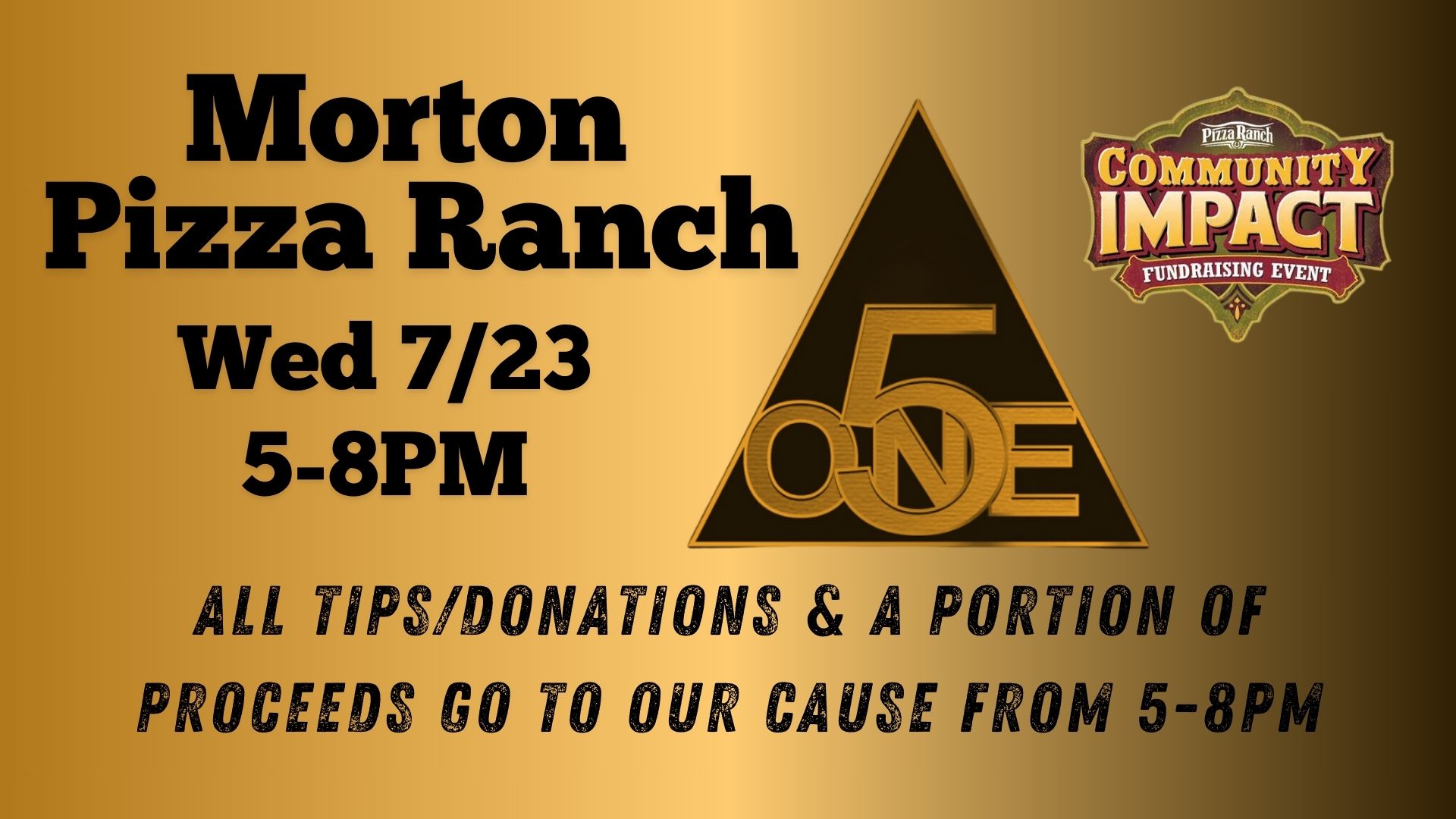 Pizza Ranch Community Impact Fundraiser