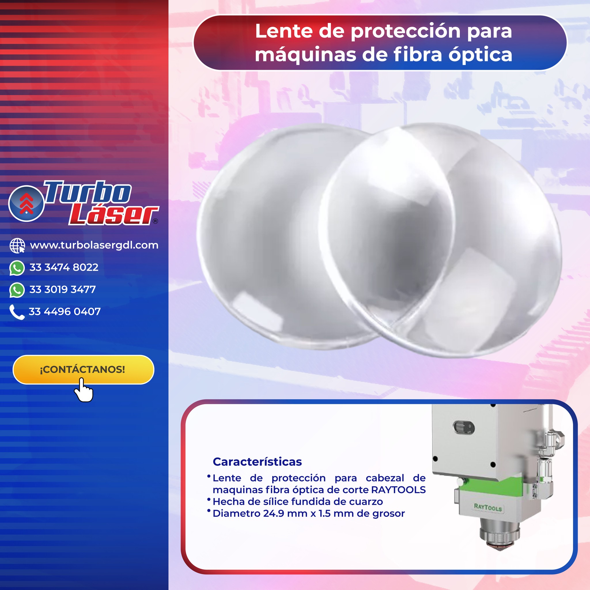 Lentes Protectoras De Cuarzo Para Láser De Fibra 1064nm - 5 Piezas De 30x5mm De Sílice Fundida
