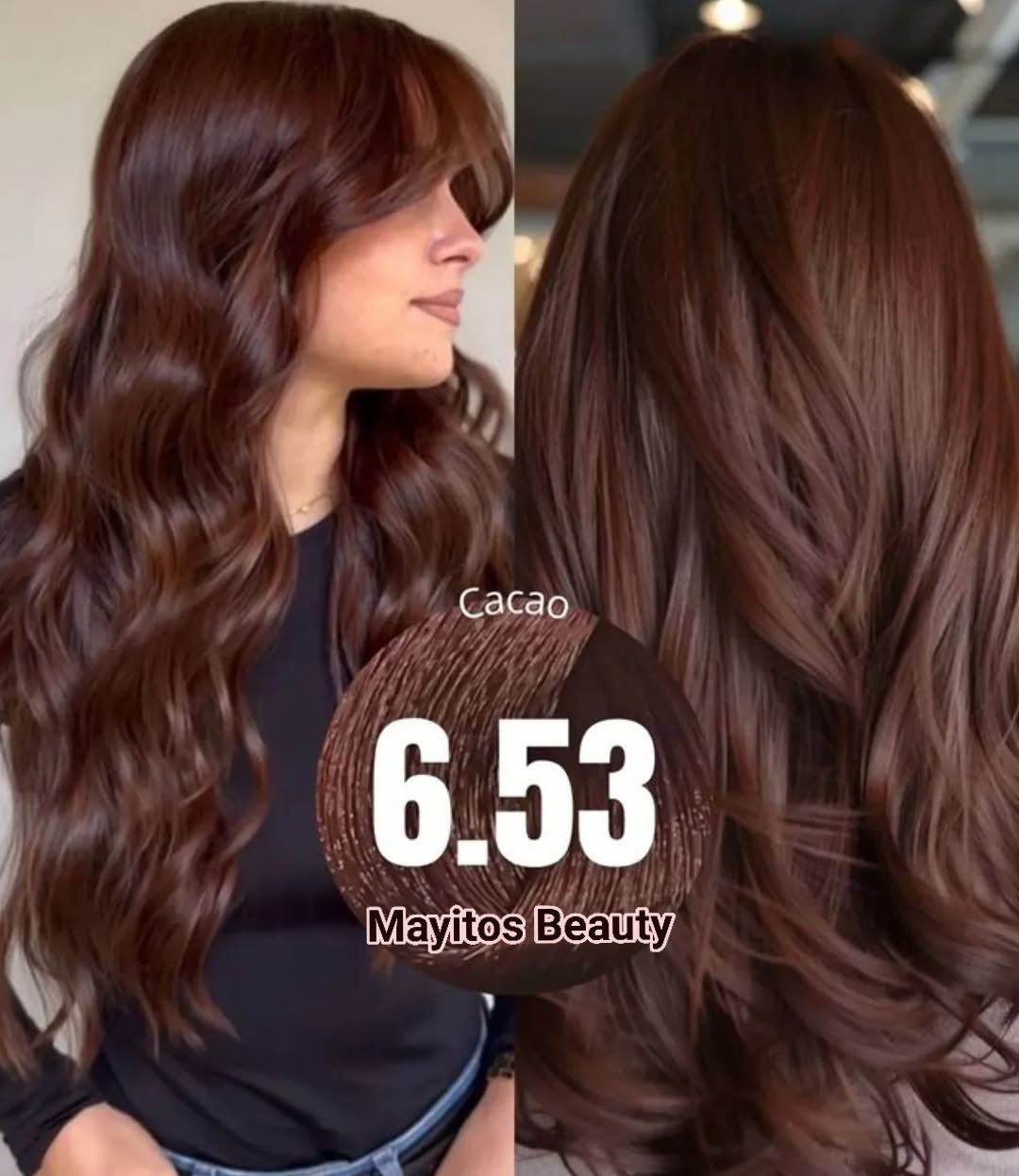 Mayitos Beauty - 🌰 Tinte 6.53 – Castaño Claro Chocolate... | Facebook