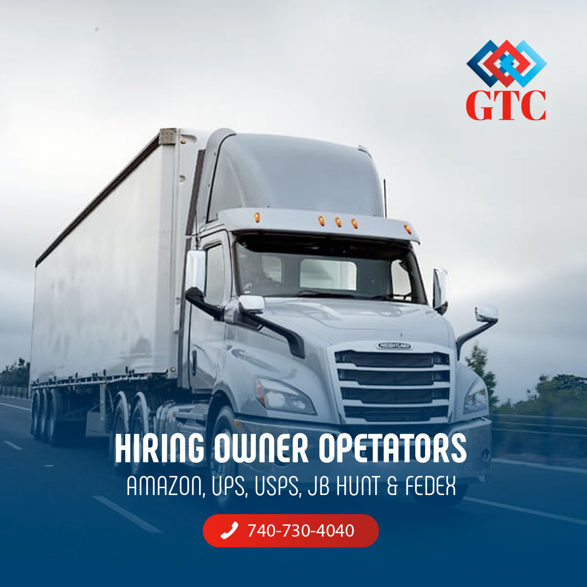 GTC - OWNER OPERATORS WANTED! 1 YEAR MINIMUM OTR EXPERIENCE WITH CDL ...