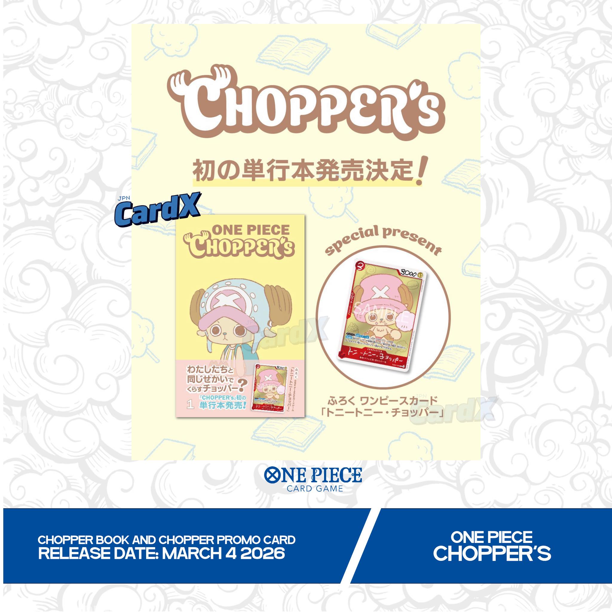 NOW OPEN FOR PRE-ORDER. ONE PIECE CHOPPER's Vol. 1 Chopper's first