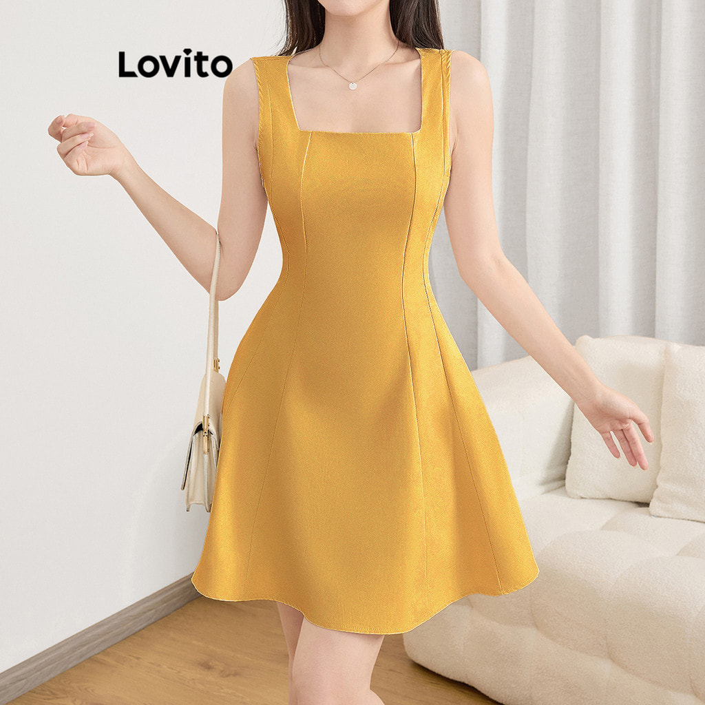 Check out Lovito Casual Dress Basic Summer/Spring Dress for Women L121AD1299 for ₱342
