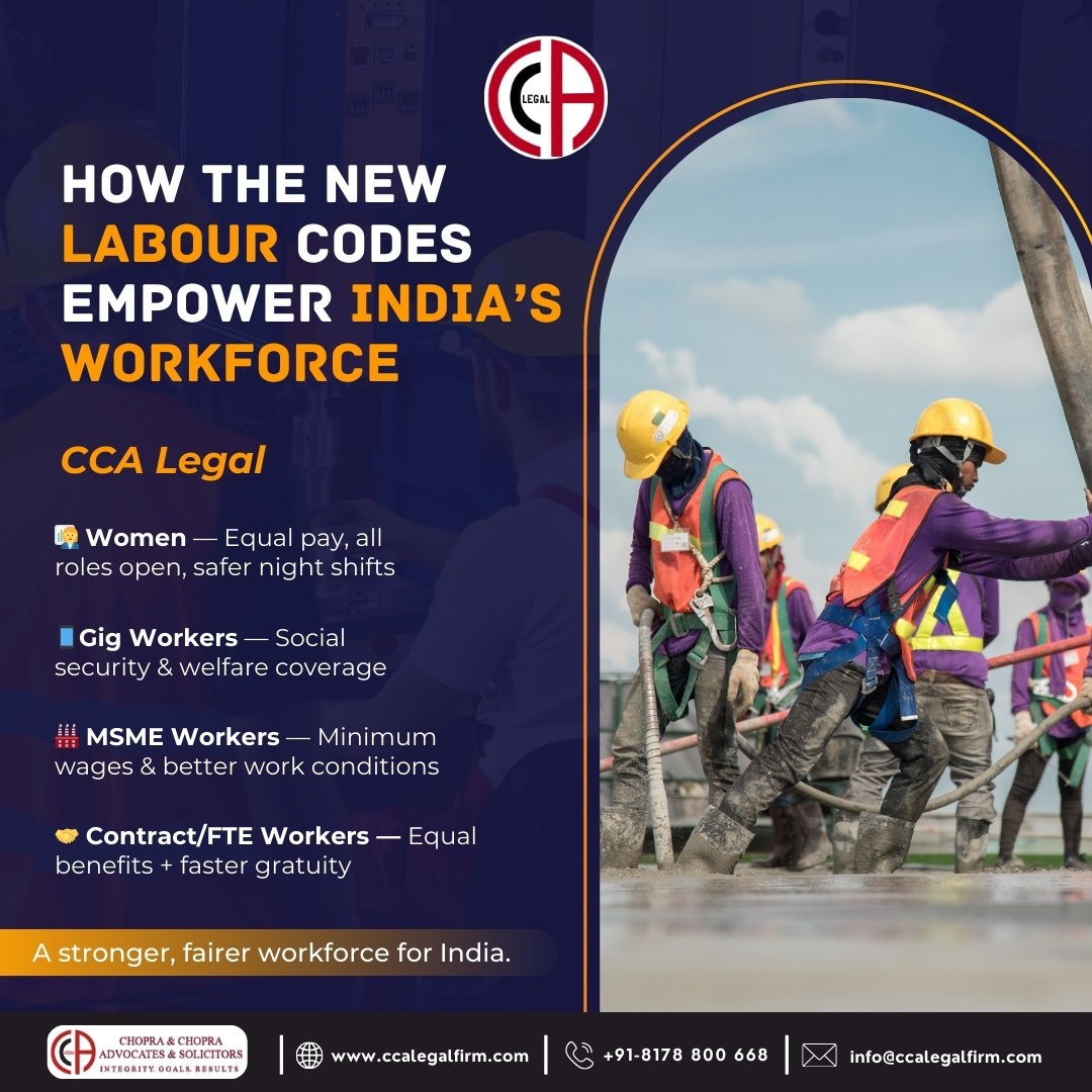 CCA - Empowering India’s workforce through the New Labour Codes ...