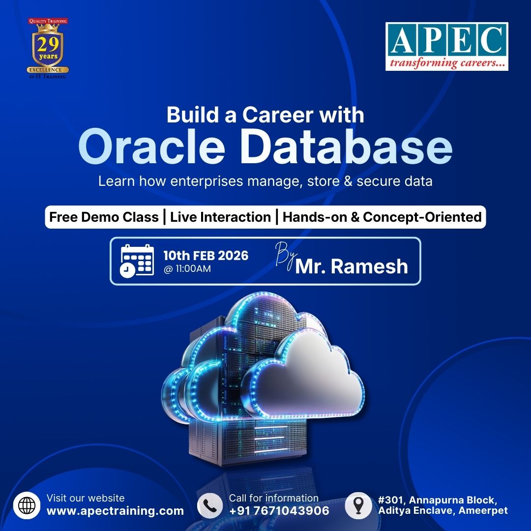APEC - 🚀 Build a Career with Oracle Database Learn how... | Facebook