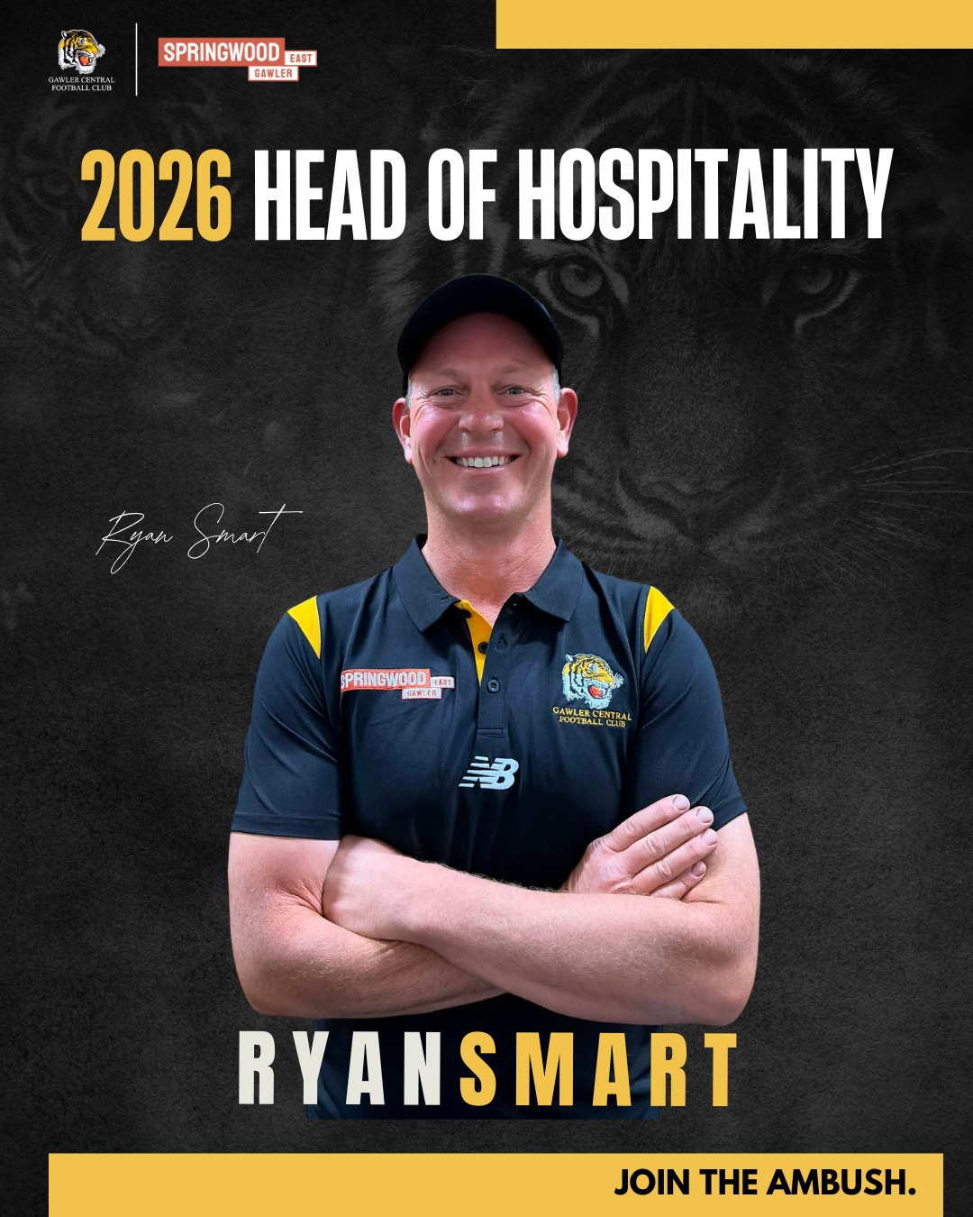 Gawler - 🐯 Ryan Smart is Serving GC again in 2026! 🍻 The man serving ...