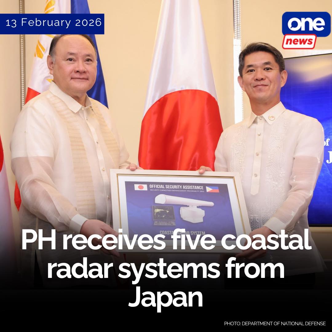 ONE - The Philippines has received five coastal radar systems from ...