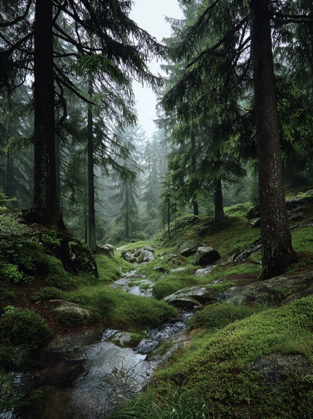 Take - Chasing calm in the rain-soaked woods.🌲🌧 | Facebook