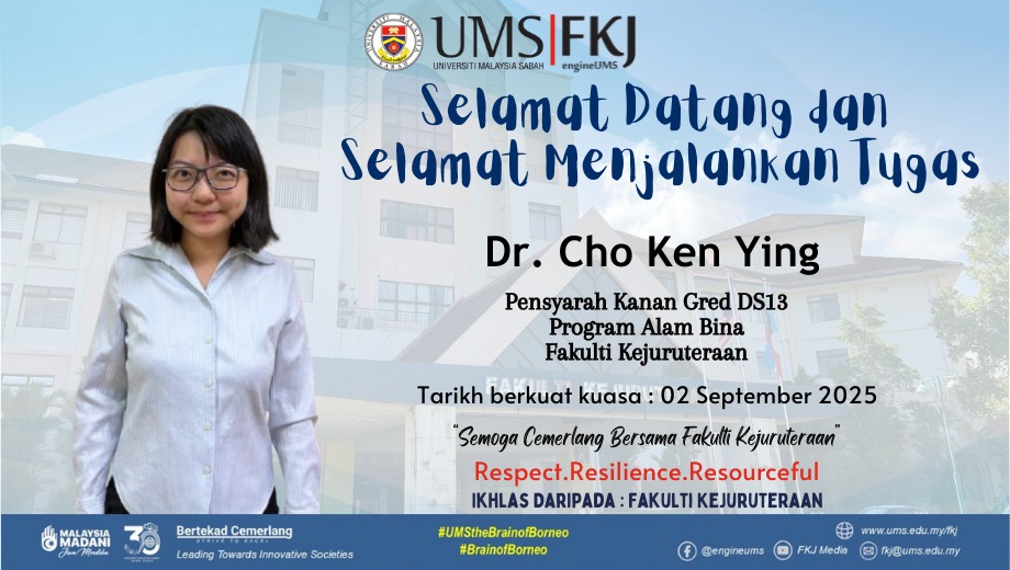 Congratulations to Ts. Dr. Noor... - Fakulti Kejuruteraan UMS | Facebook