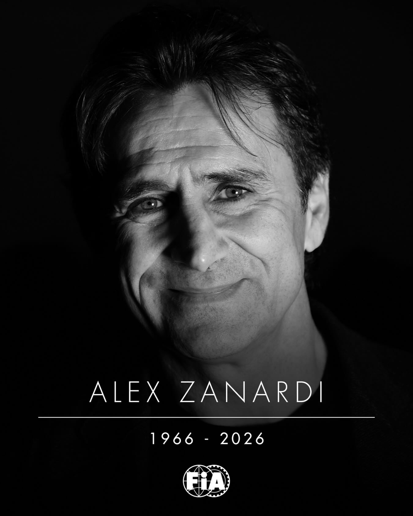 The FIA is saddened to learn of the passing of Alex Zanardi, the 