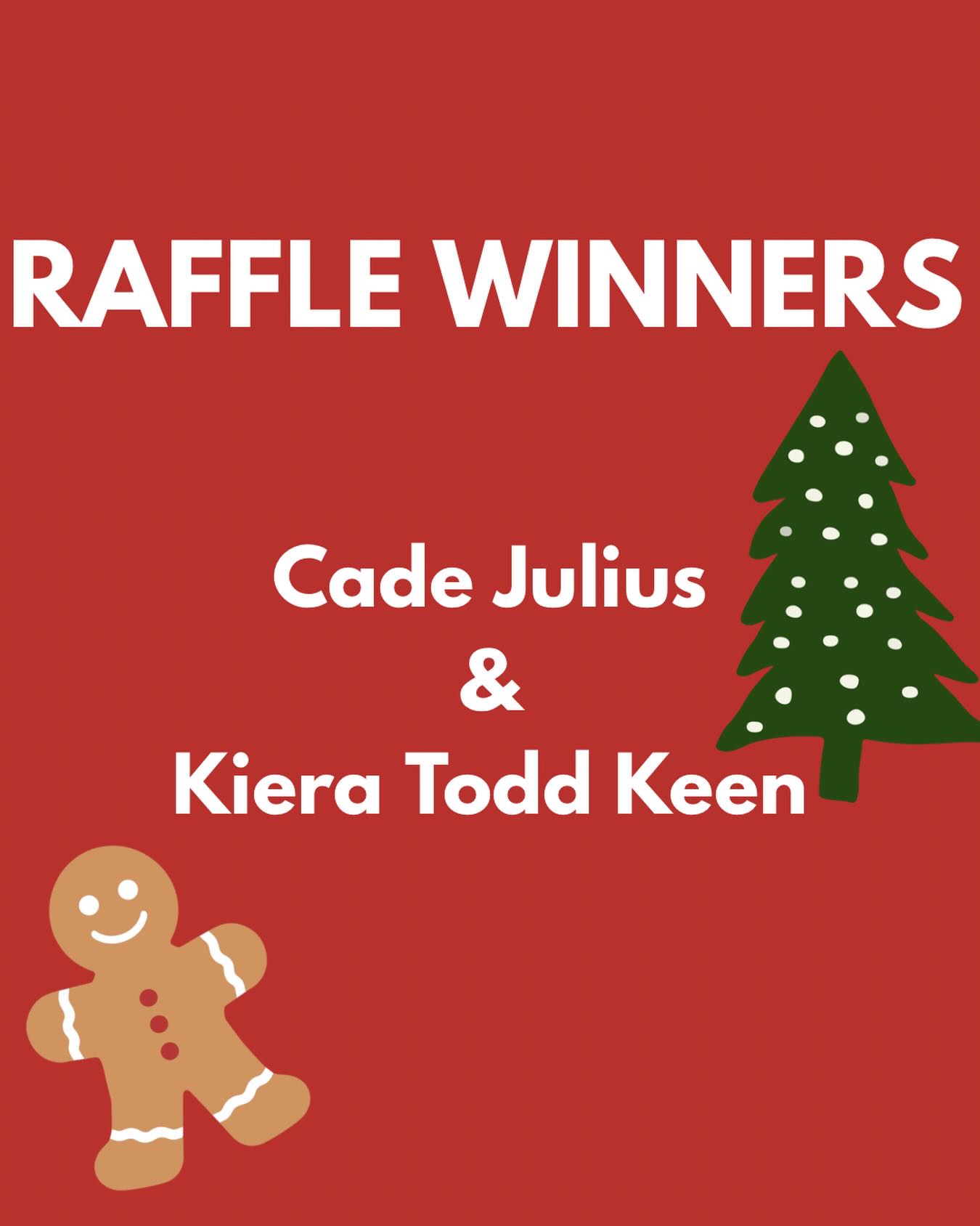 Tyler - Raffle winners for round 8 of our giveaway are Cade Julius and ...