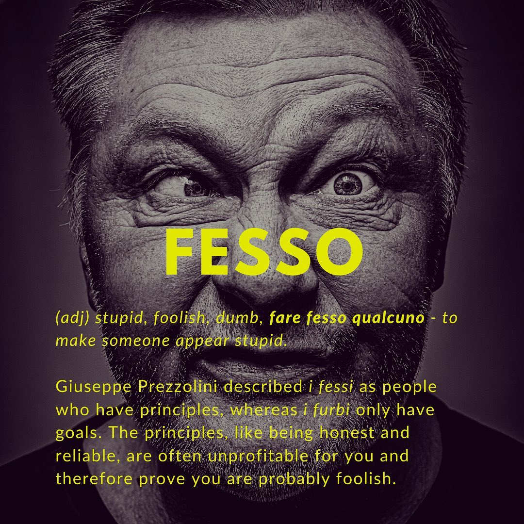 Ciao Stories - Remember the furbo vs. fesso? Here's an... | Facebook