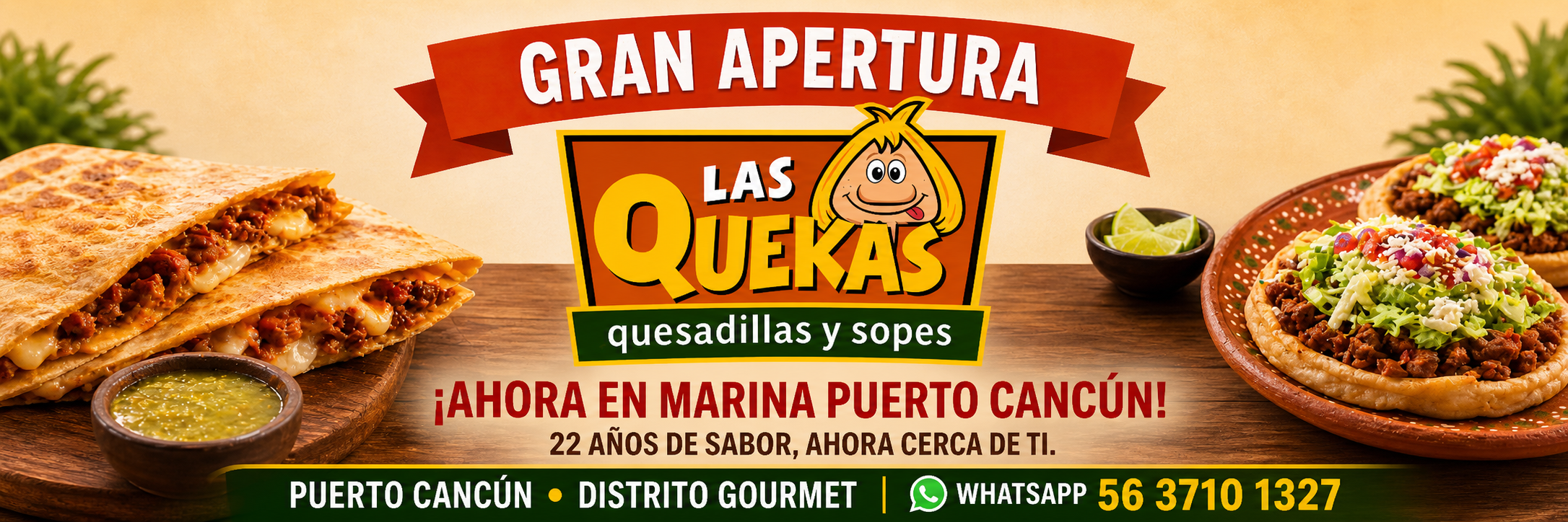 Las Quekas en Puerto Cancún, Distrito Gourmet | Cancún
