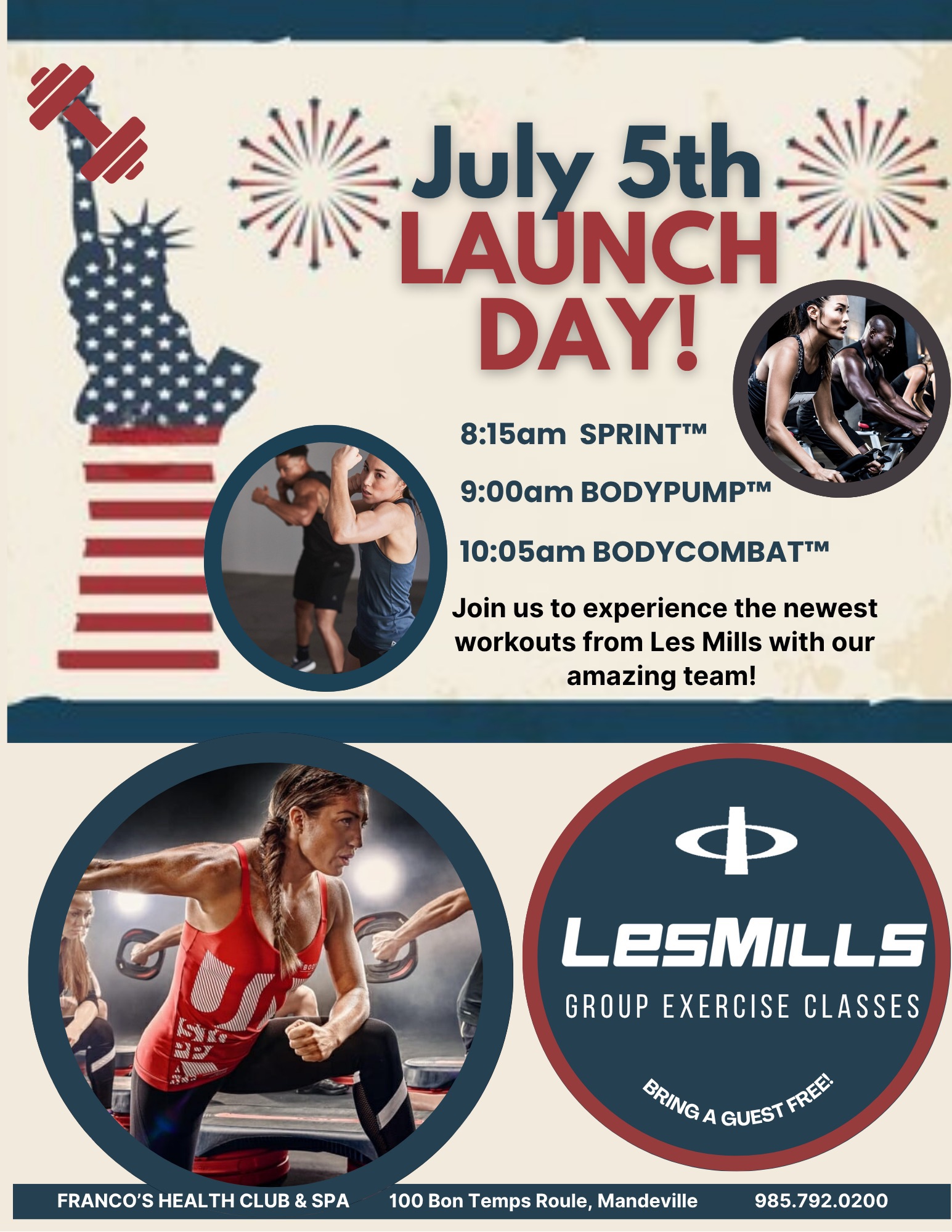Liberty Launch: Les Mills Group Exercise New Release Launch