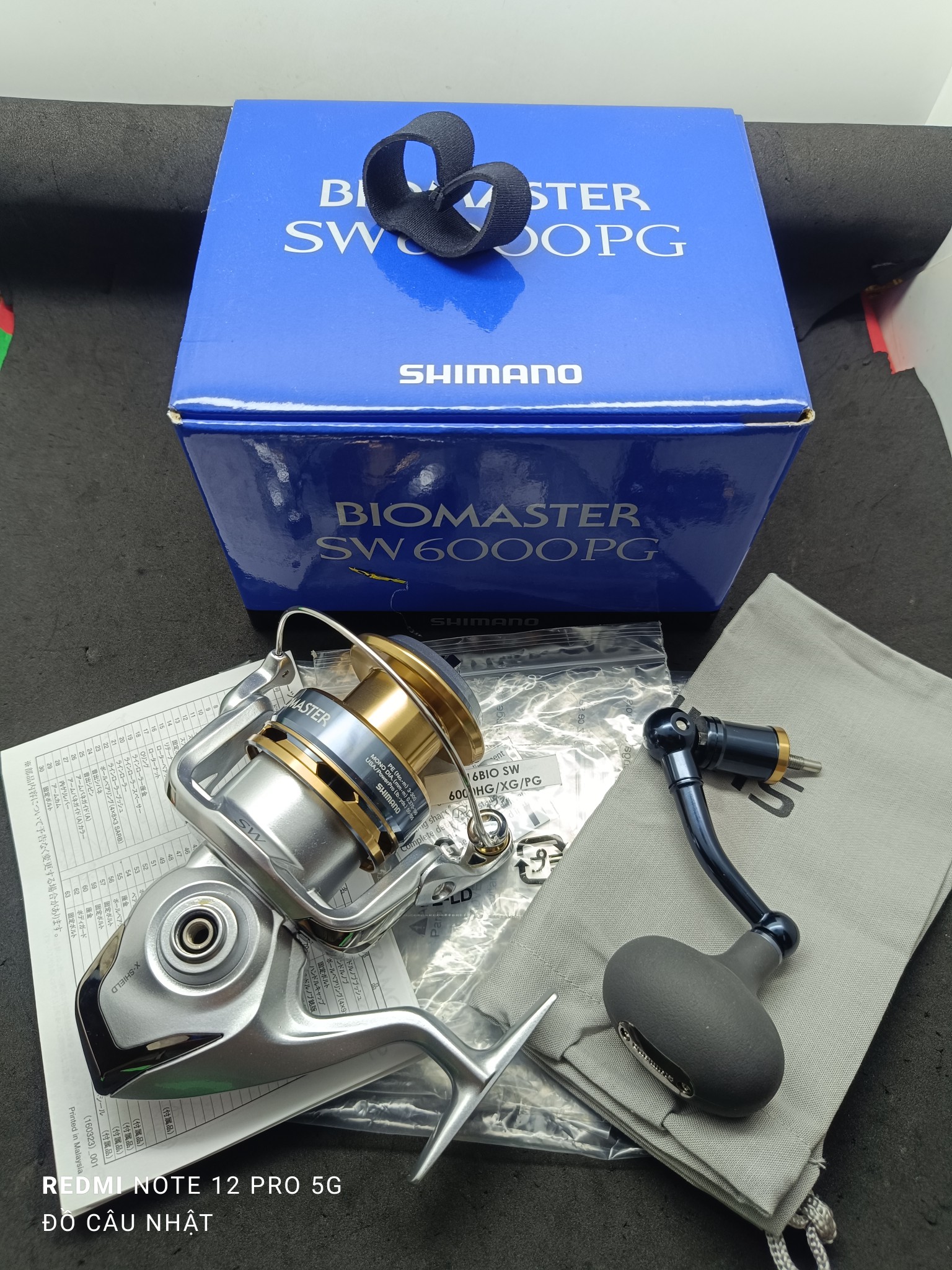Máy câu Shimano Biomaster sw 6000pg lướt nhật Thông số: ✓ Bạc đạn