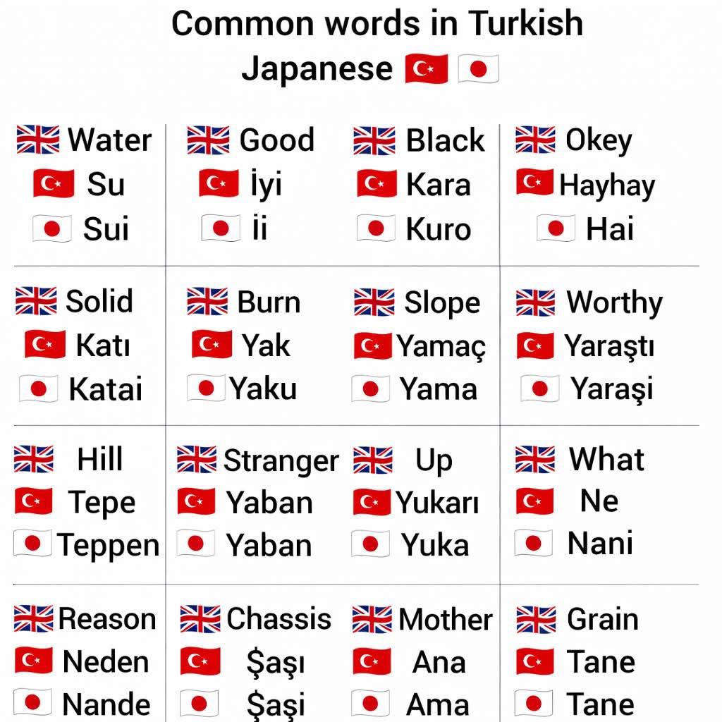 The Turkish and Japanese languages belong to the Altaic language family ...