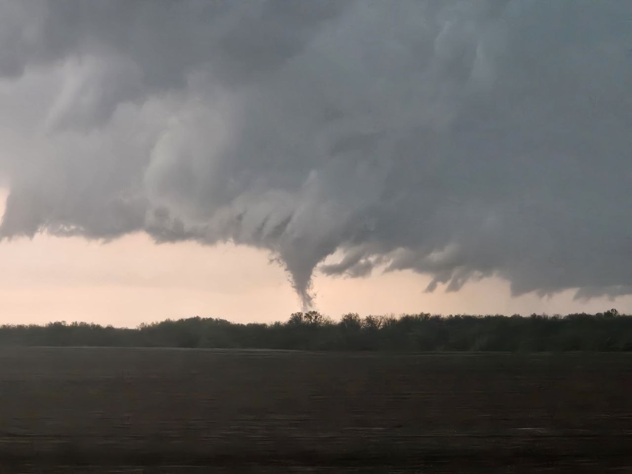 Check out this incredible photo of a funnel cloud taken by Louis
