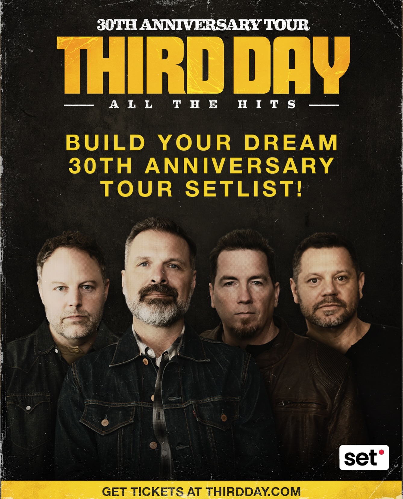 What songs do you want to hear on our 30th Anniversary Tour? Click 