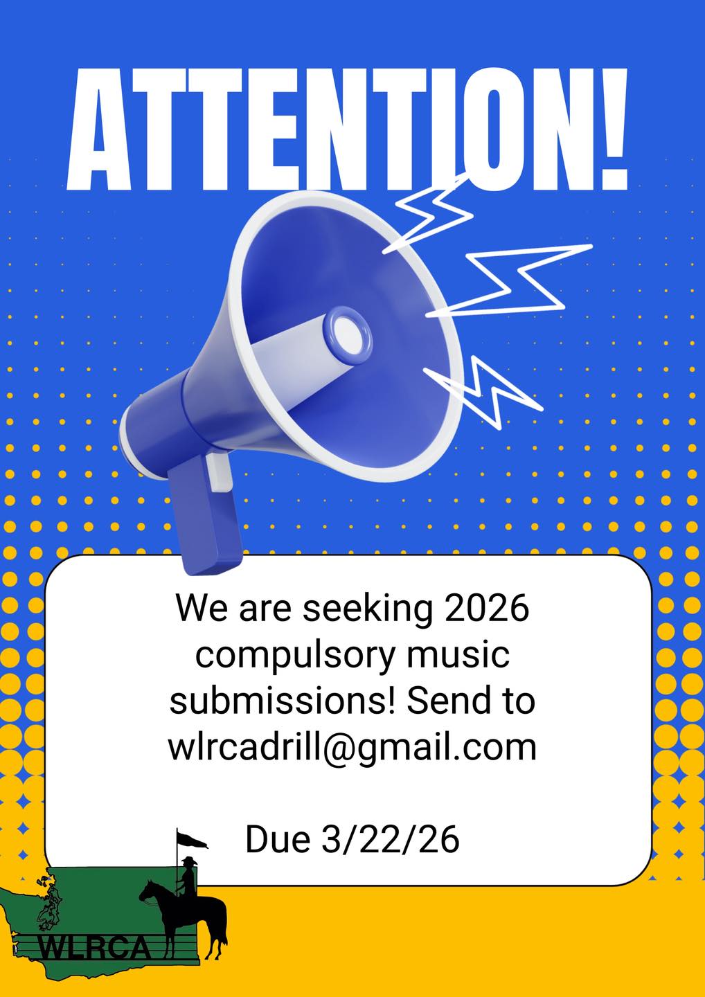 🎶 CALL FOR... - Washington Ladies Riding Club Association | Facebook