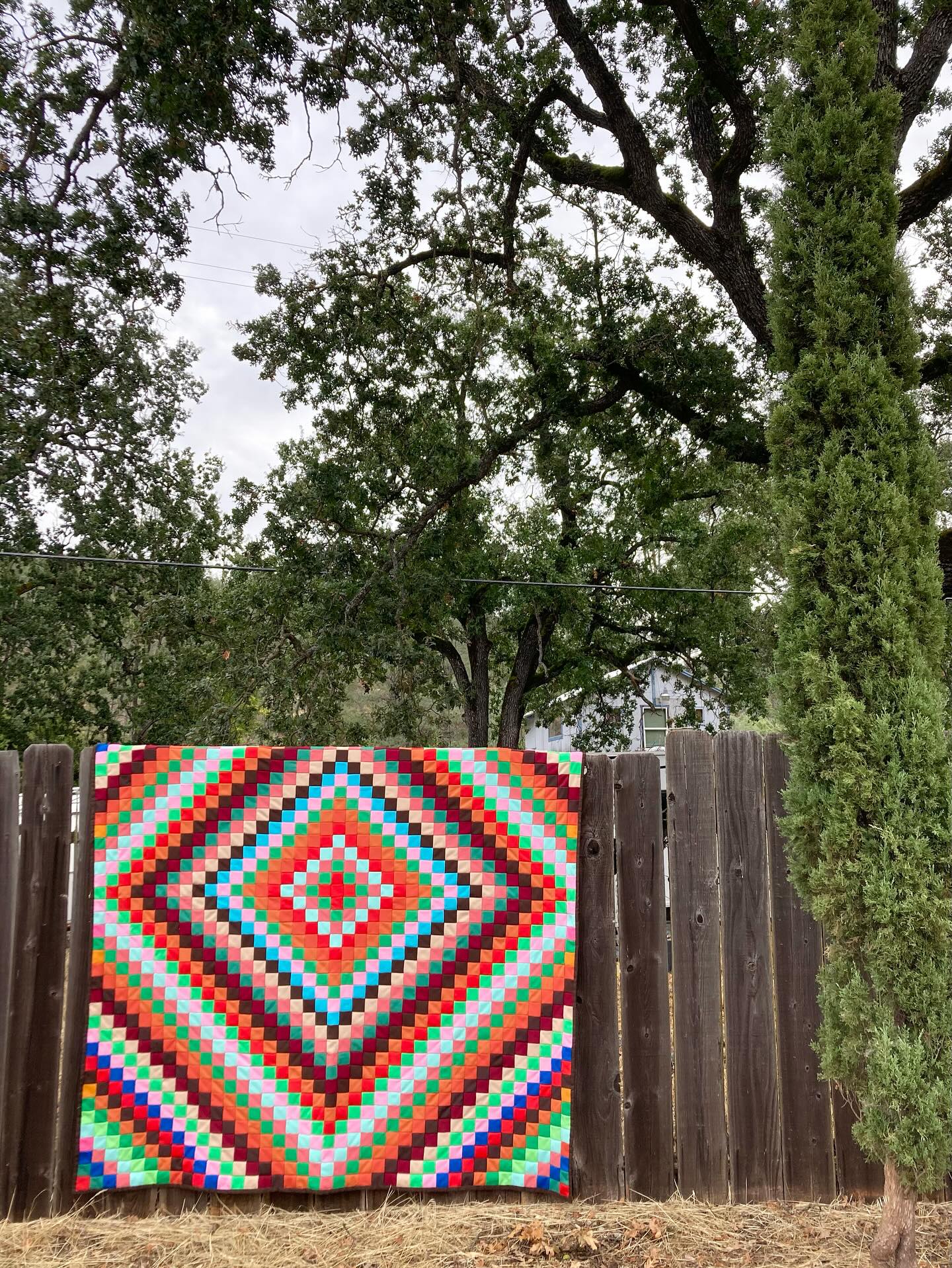 1970s patchwork pattern quilt from Sears One of my girlfriends had 
