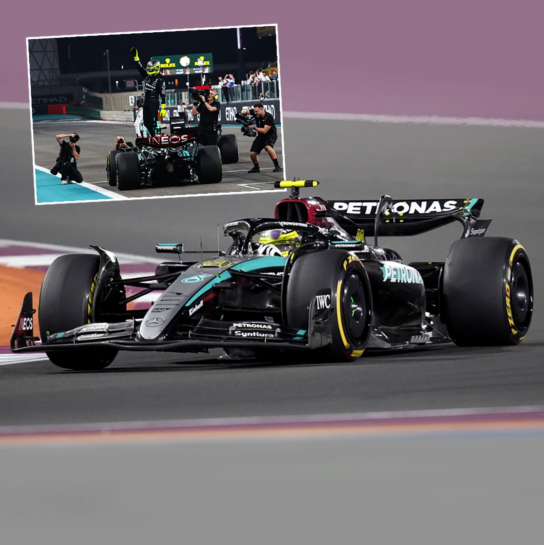 WERBUNG: New Lewis Hamilton Mercedes-AMG F1 W12 No. 44 Winner
