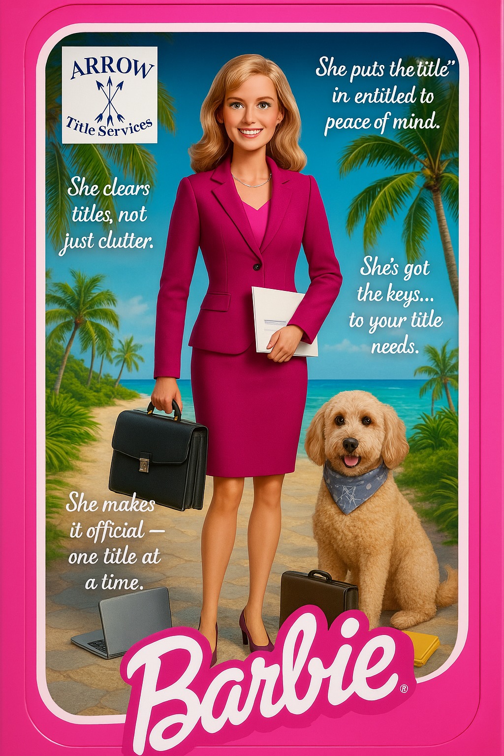 Arrow - 💼💖 Just Closed… Barbie Style! 💖💼 She clears titles, not just ...