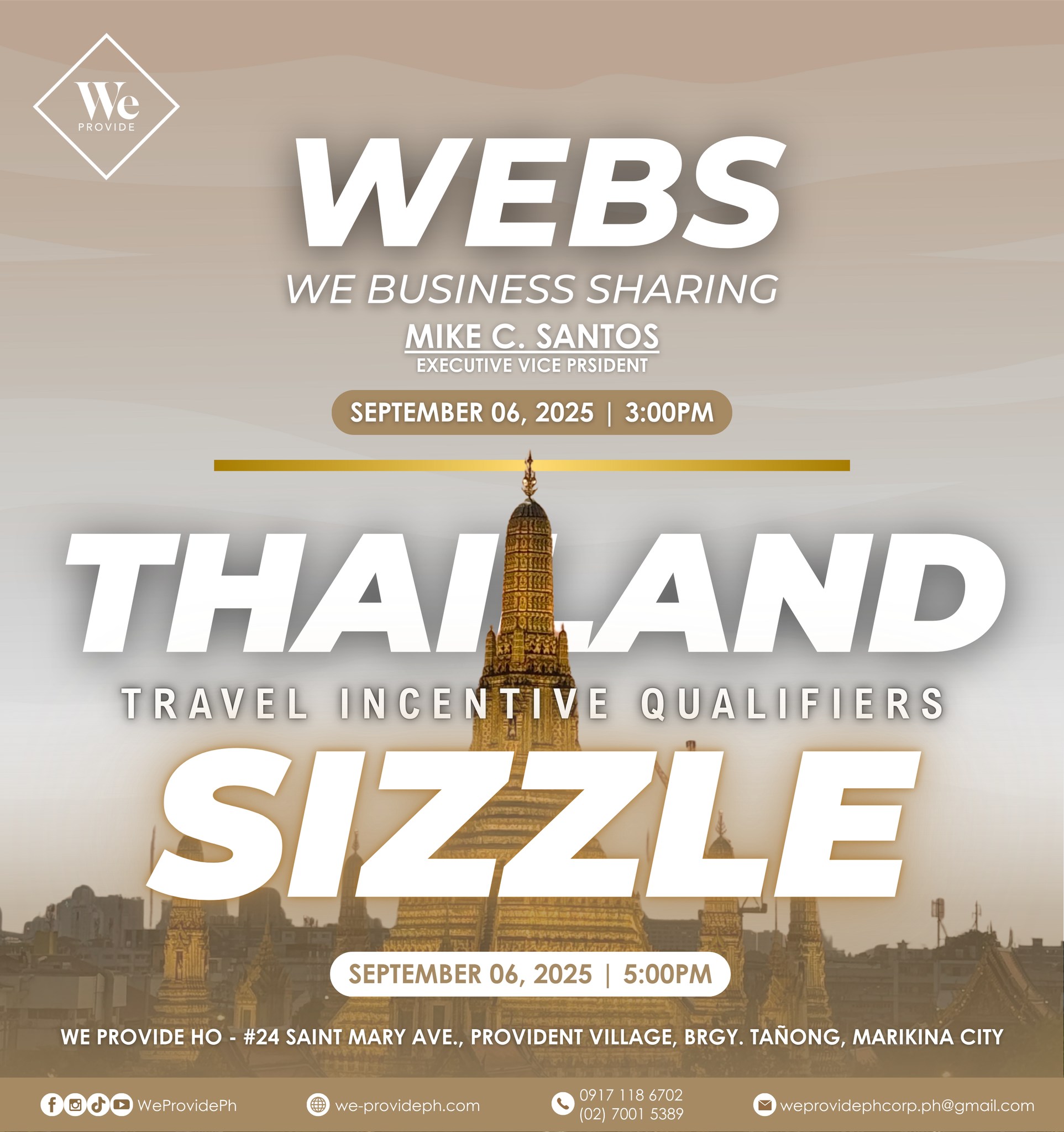 WeProvidePH - Mark Your Calendars: Saturday, September 6, 2025! We're ...