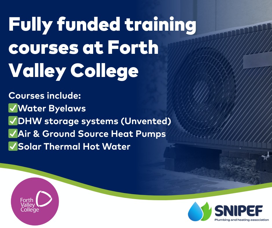 SNIPEF - Fully funded plumbing courses are now available to businesses ...