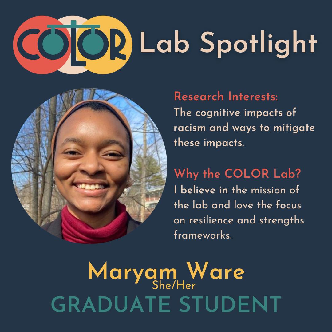 COLOR - Our next lab member spotlight features one of our graduate ...