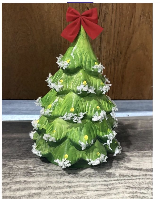 Ceramic lighted Christmas tree