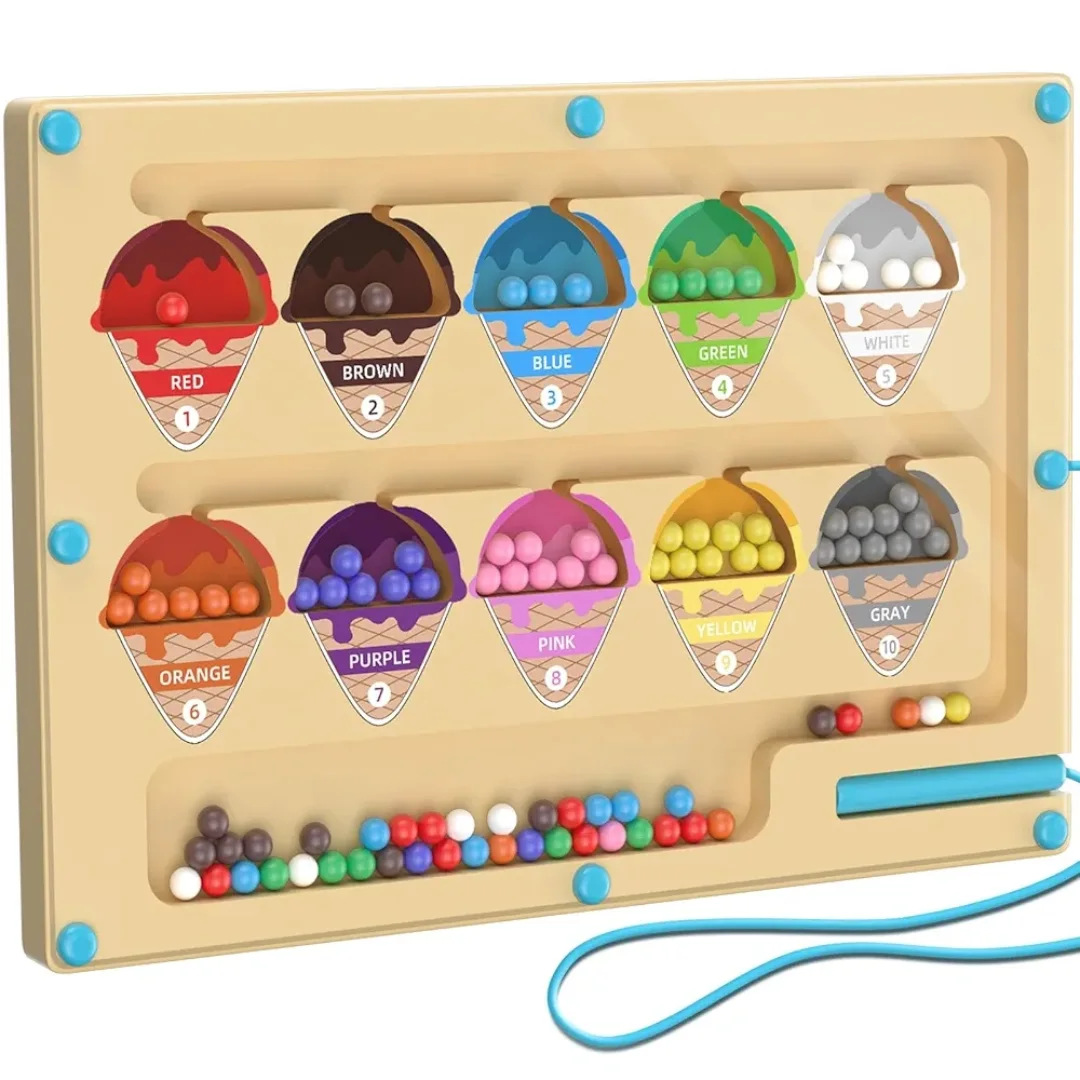 Juguetes Montessori De Números Y Cantidades – 20 Bloques Y 55 Palos De Madera, Aprendizaje De Matemáticas Para Niños De 3 A 6 Años