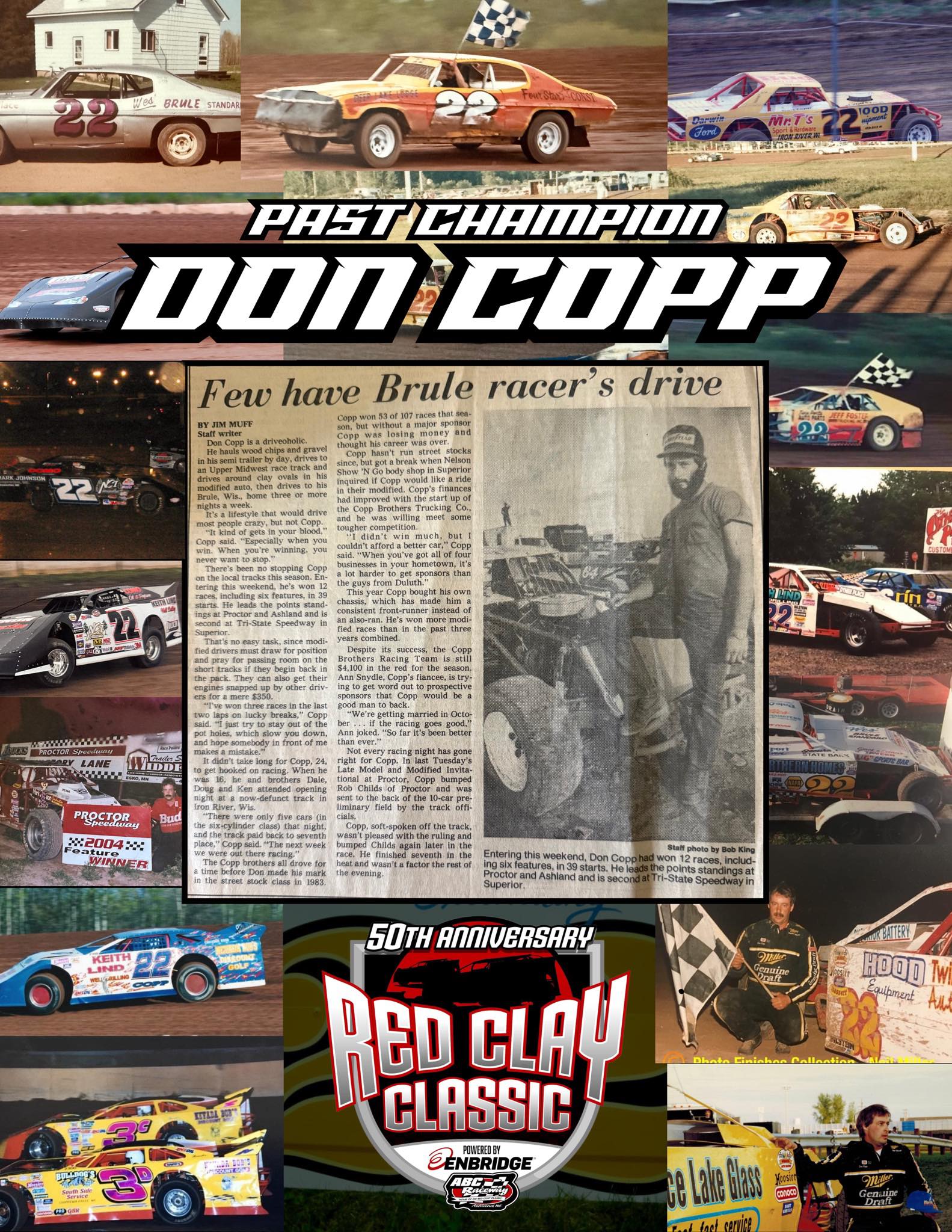 Copp - This Friday night at the ABC Raceway, history comes full circle ...