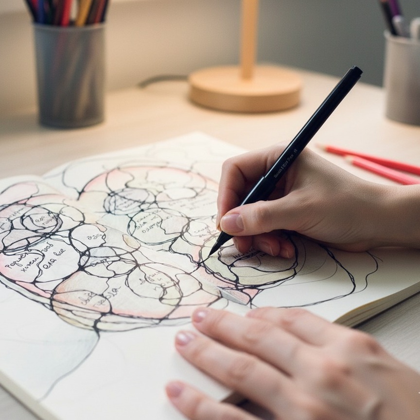 Neurographica Academy - Algorithm of discovering of intent drawing by ...