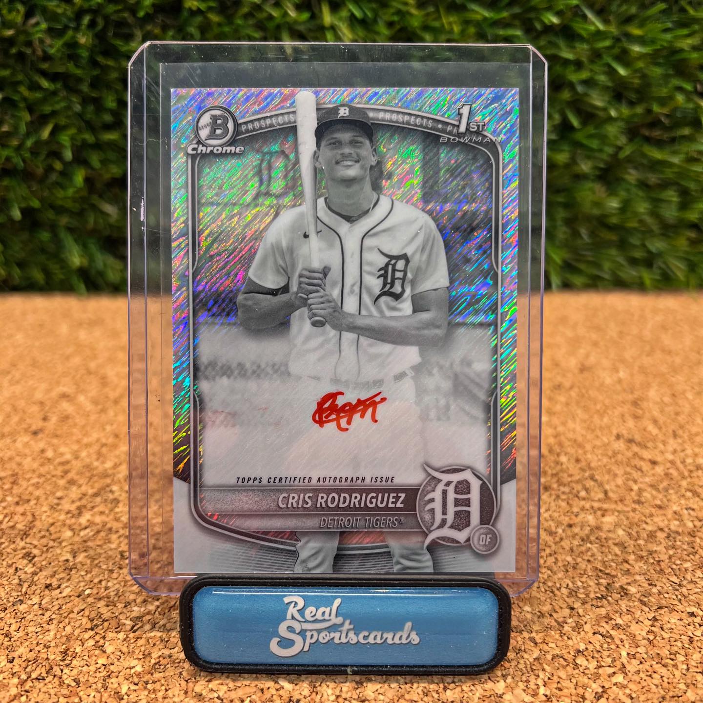 Our first in-store pull of 2025 Bowman Chrome release day is a 
