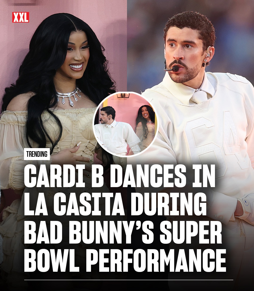 XXL Magazine - Cardi B dances on stage during Bad Bunny’s... | Facebook
