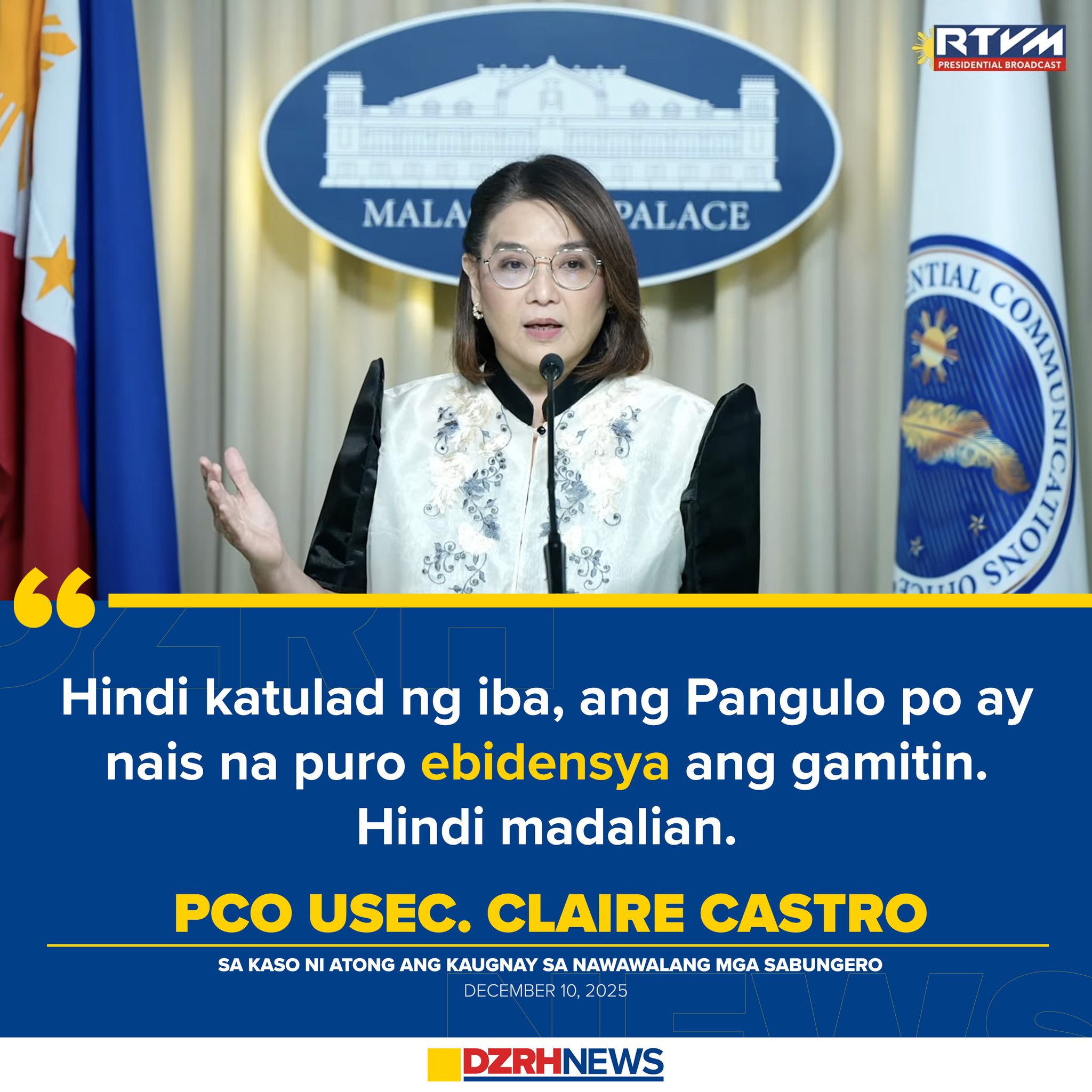 DZRH News - Binigyang-diin ni Presidential Communications... | Facebook